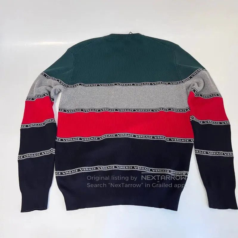 Versace Versace Multicolor Cotton Blend Long Sleeve Sweater . Size US XXL / EU 58 / 5 - 4 Thumbnail