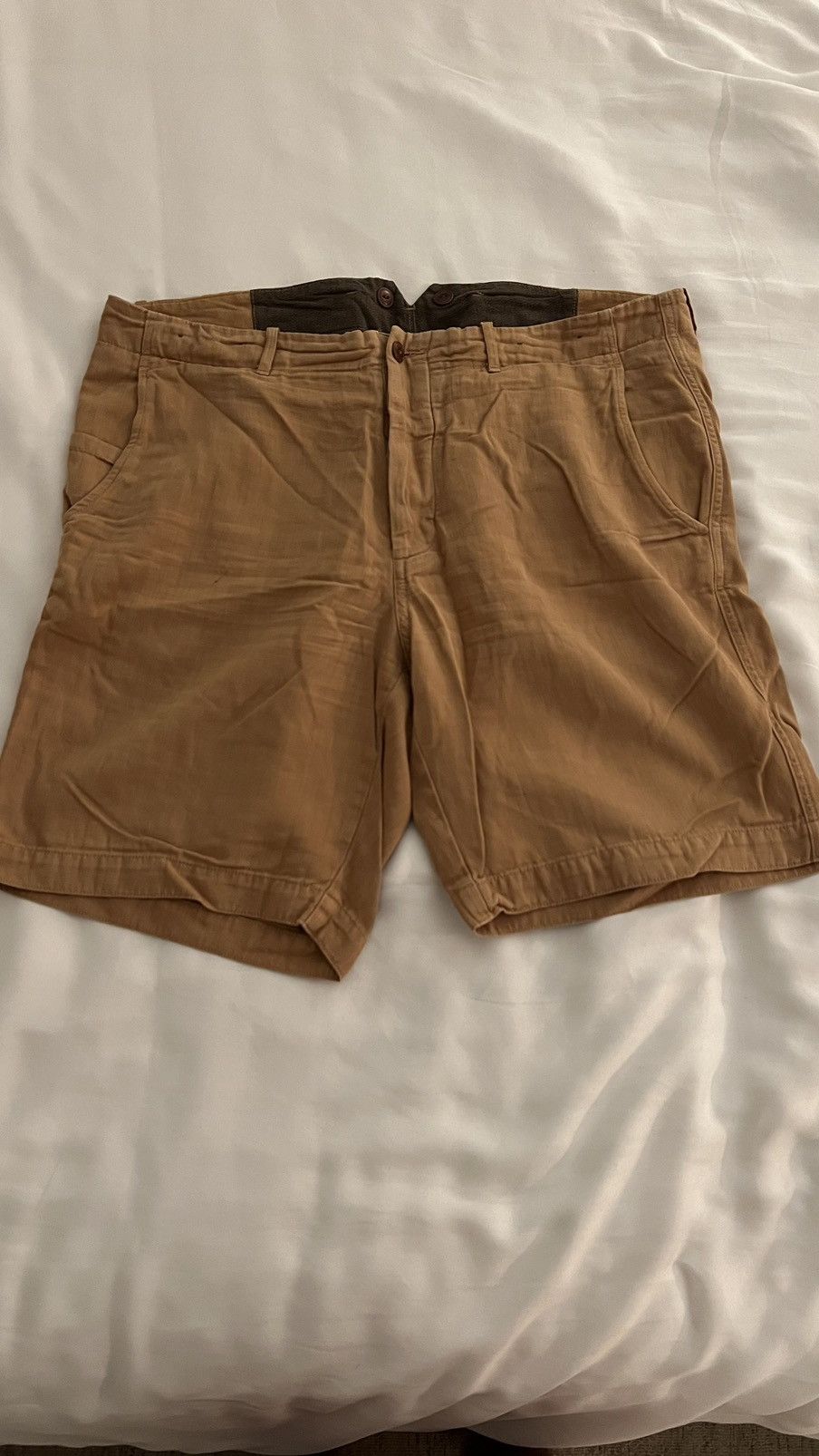 Wallace & Barnes Brown Linen Shorts Size US 36 / EU 52 - 1 Thumbnail