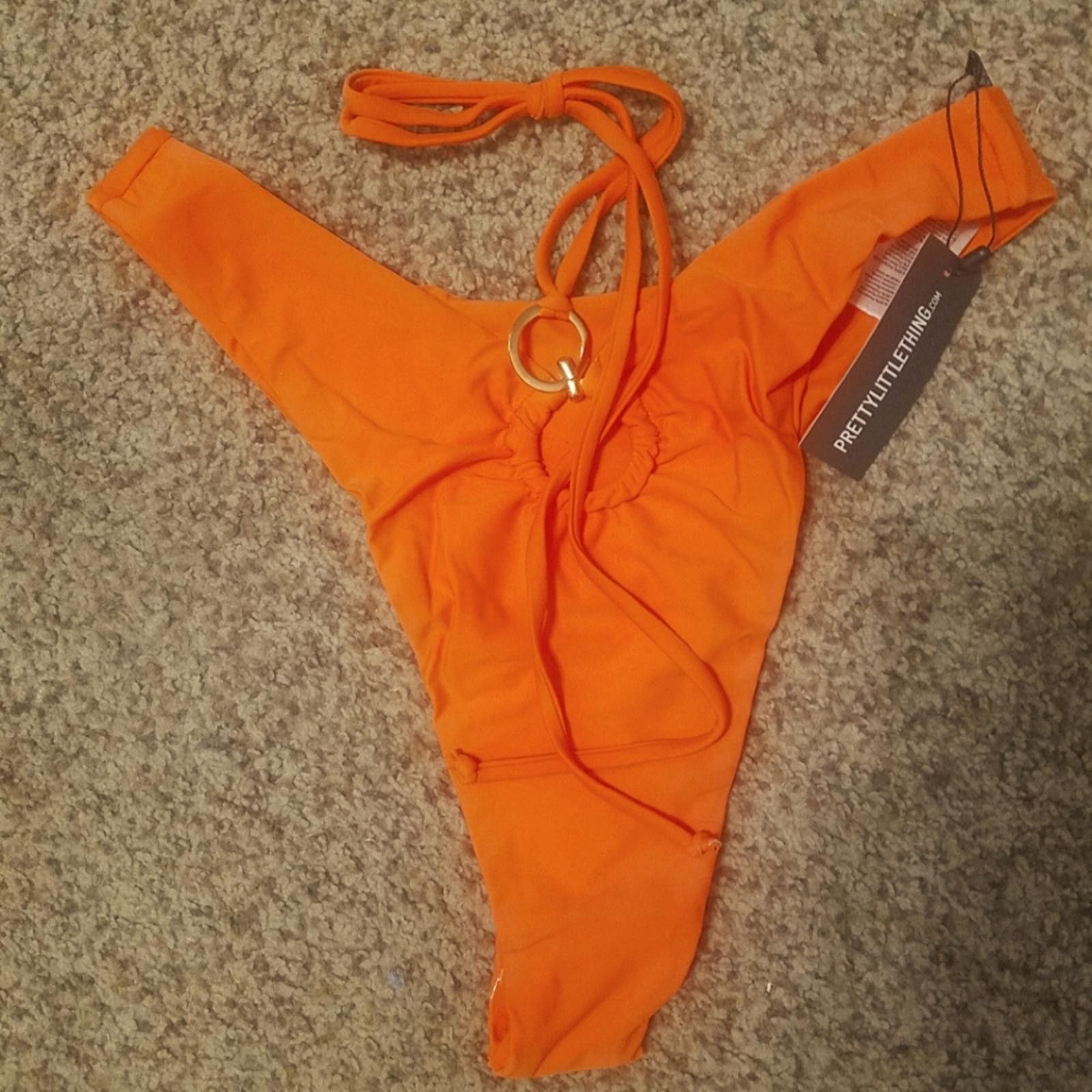 Designer NWT PrettyLittleThing ORing Waist Strap Bikini Bottom 12 Size ONE SIZE - 1 Thumbnail