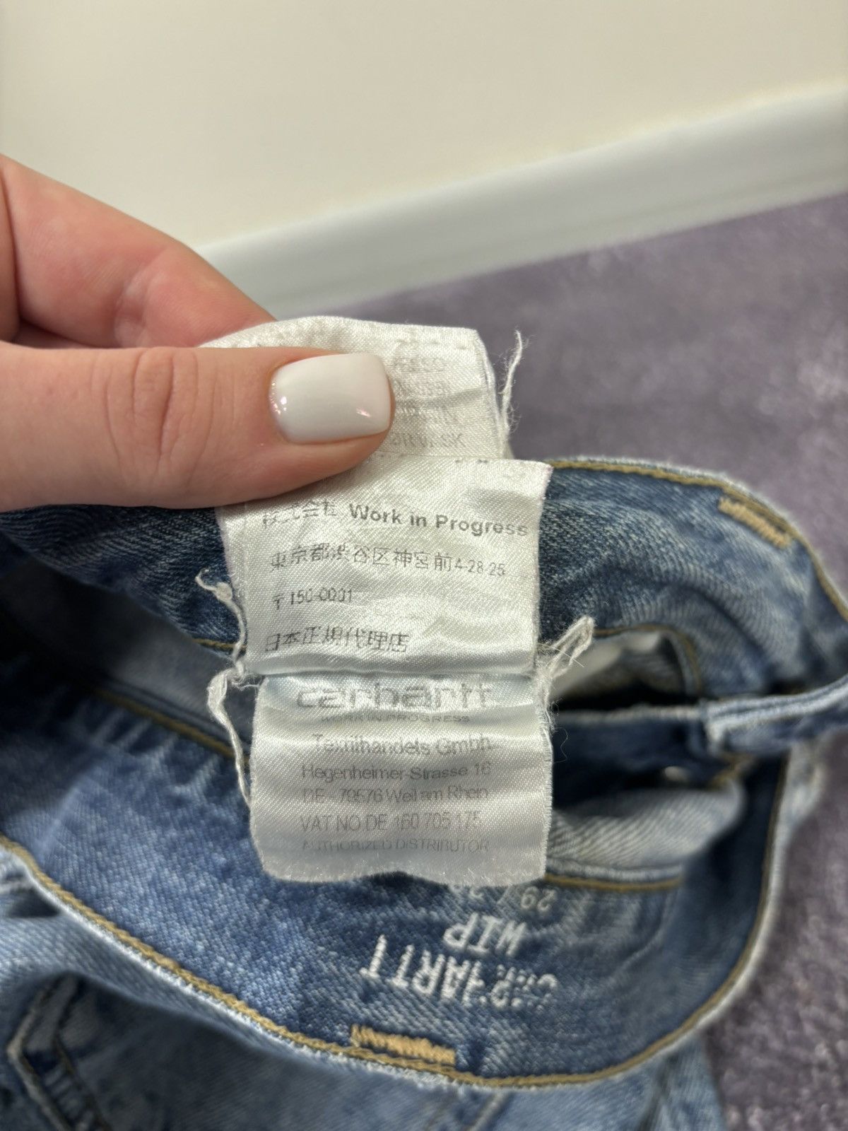 Carhartt Vintage Carhartt Denim Blue Work Hype Slim Klondike Jeans Size US 29 - 18 Thumbnail