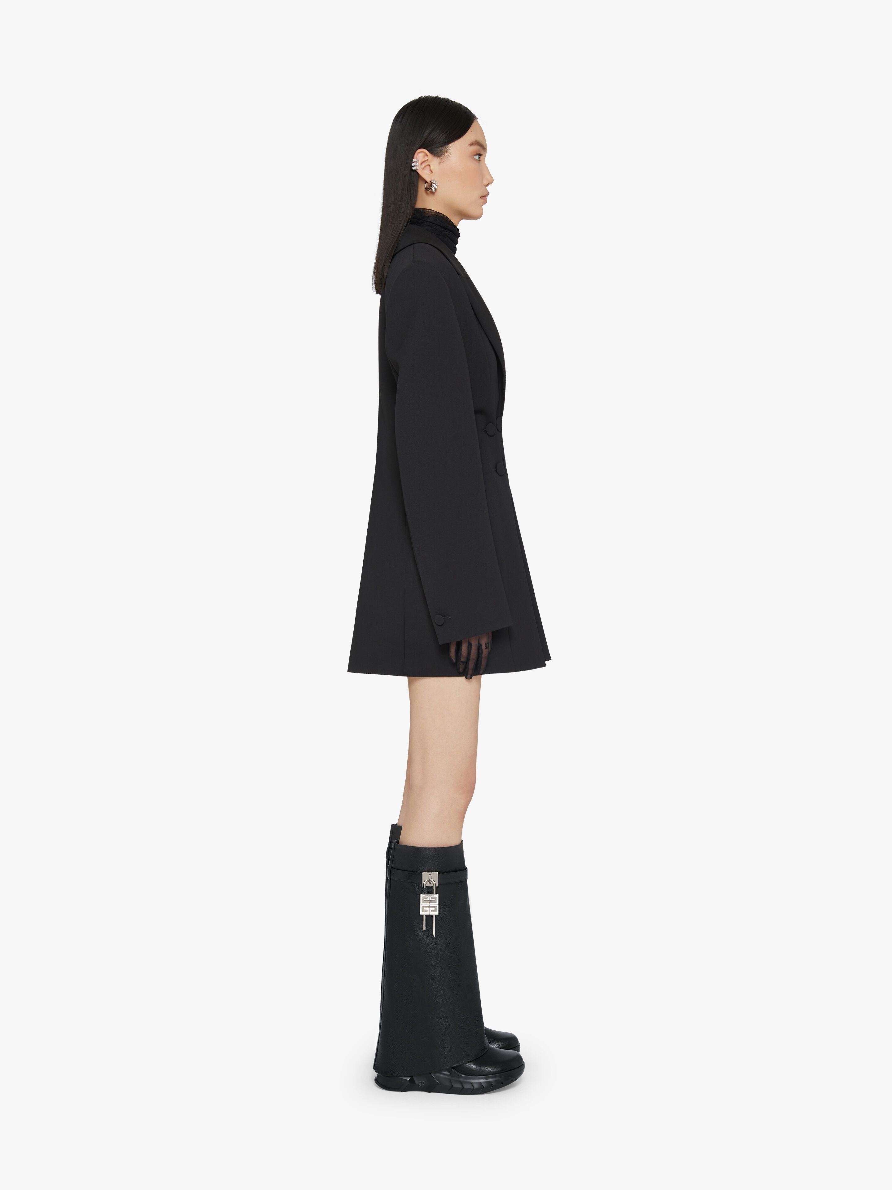 Givenchy o1w1db10325 Shark Lock Boots Biker 120mm in Black Size US 9 / IT 39 - 6 Thumbnail