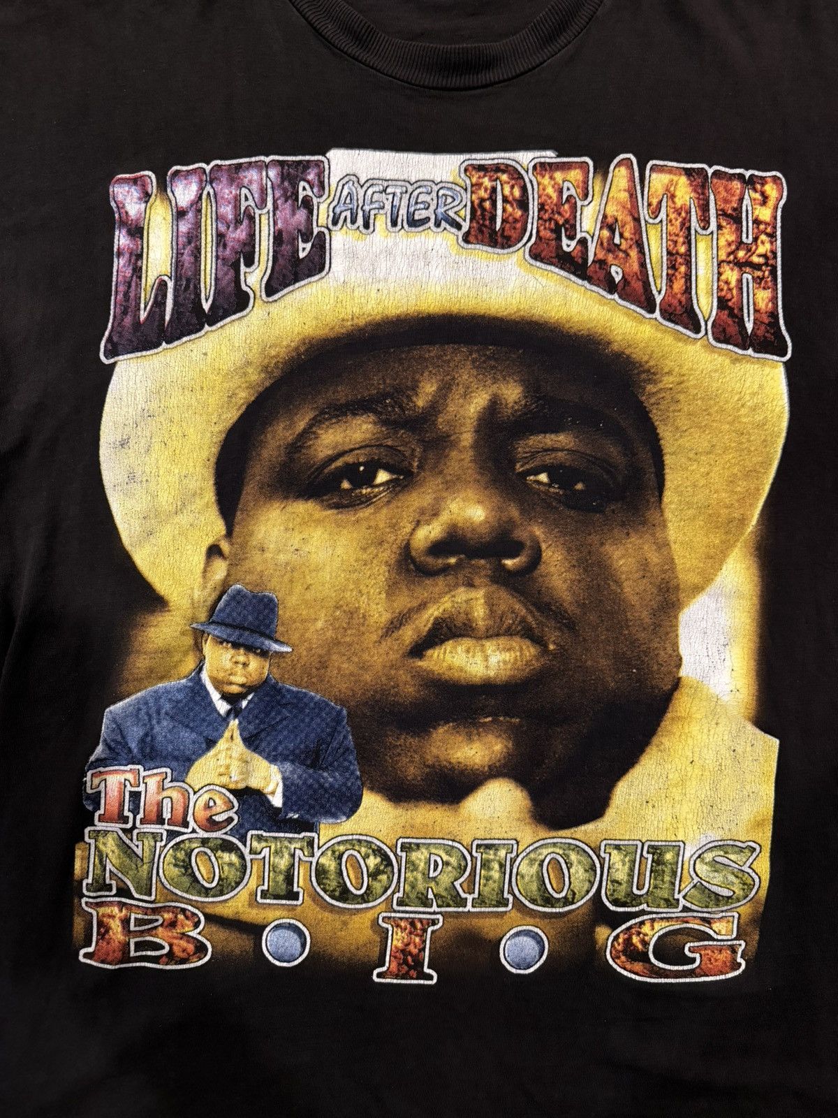 Vintage Vintage Biggie Smalls Notorious BIG Life After Death Rap Tee Size US XXL / EU 58 / 5 - 8 Thumbnail