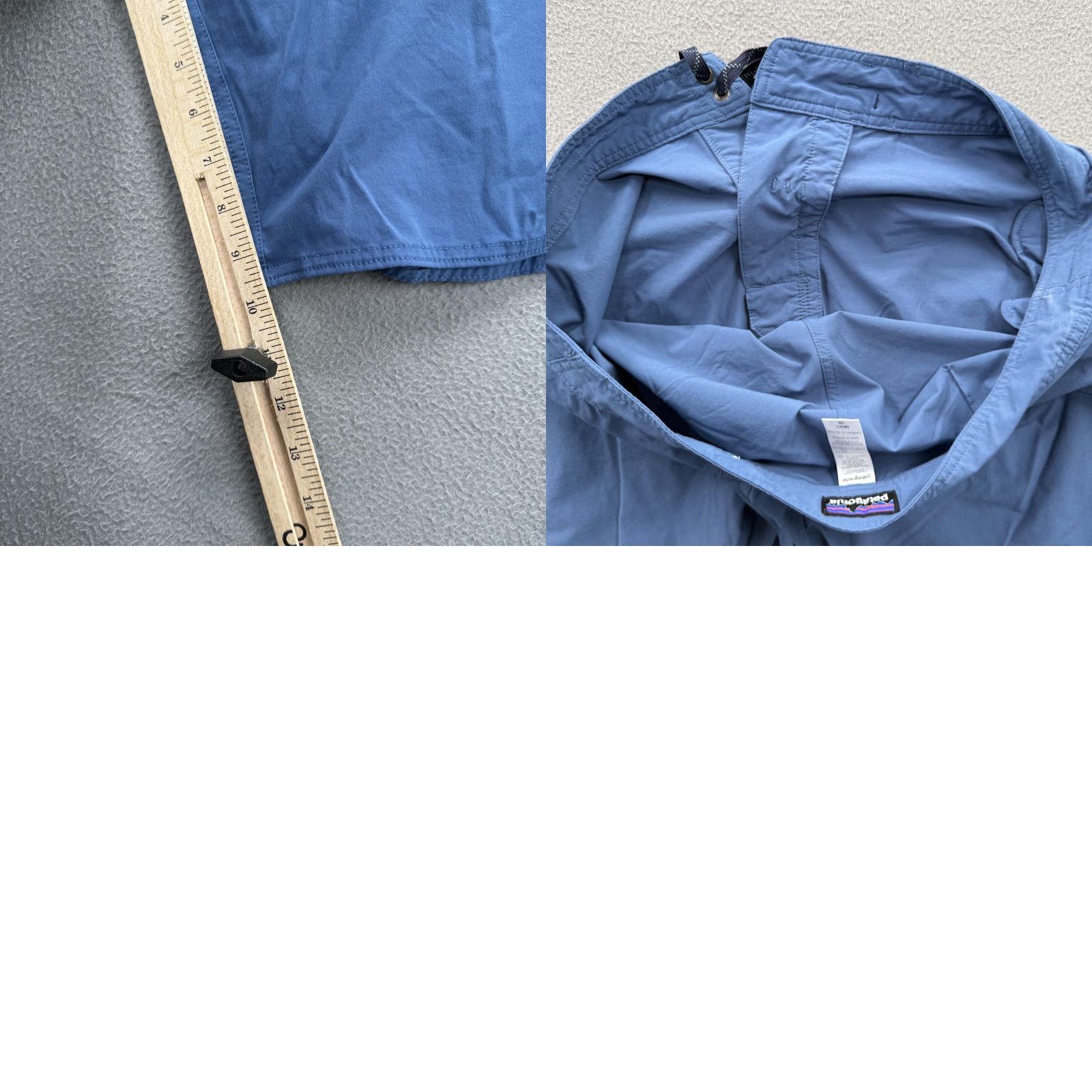 Patagonia Patagonia Board Shorts Mens 38 Blue Solid Swim Trunks Zip Pocket UnLined Stretch Size US 38 / EU 54 - 8 Thumbnail
