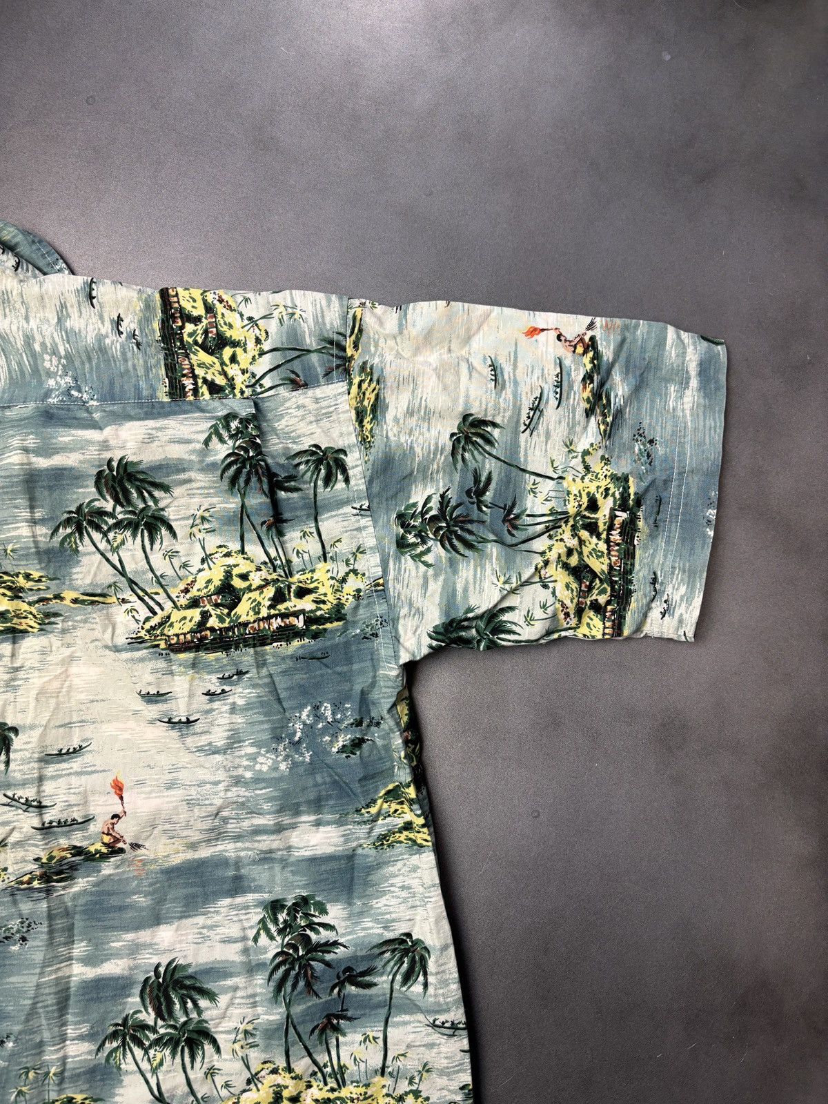 Polo Ralph Lauren × Vintage Vintage Ralph Lauren Hawaiian Shirt 1990s Polo Loop Collar Size US M / EU 48-50 / 2 - 7 Thumbnail