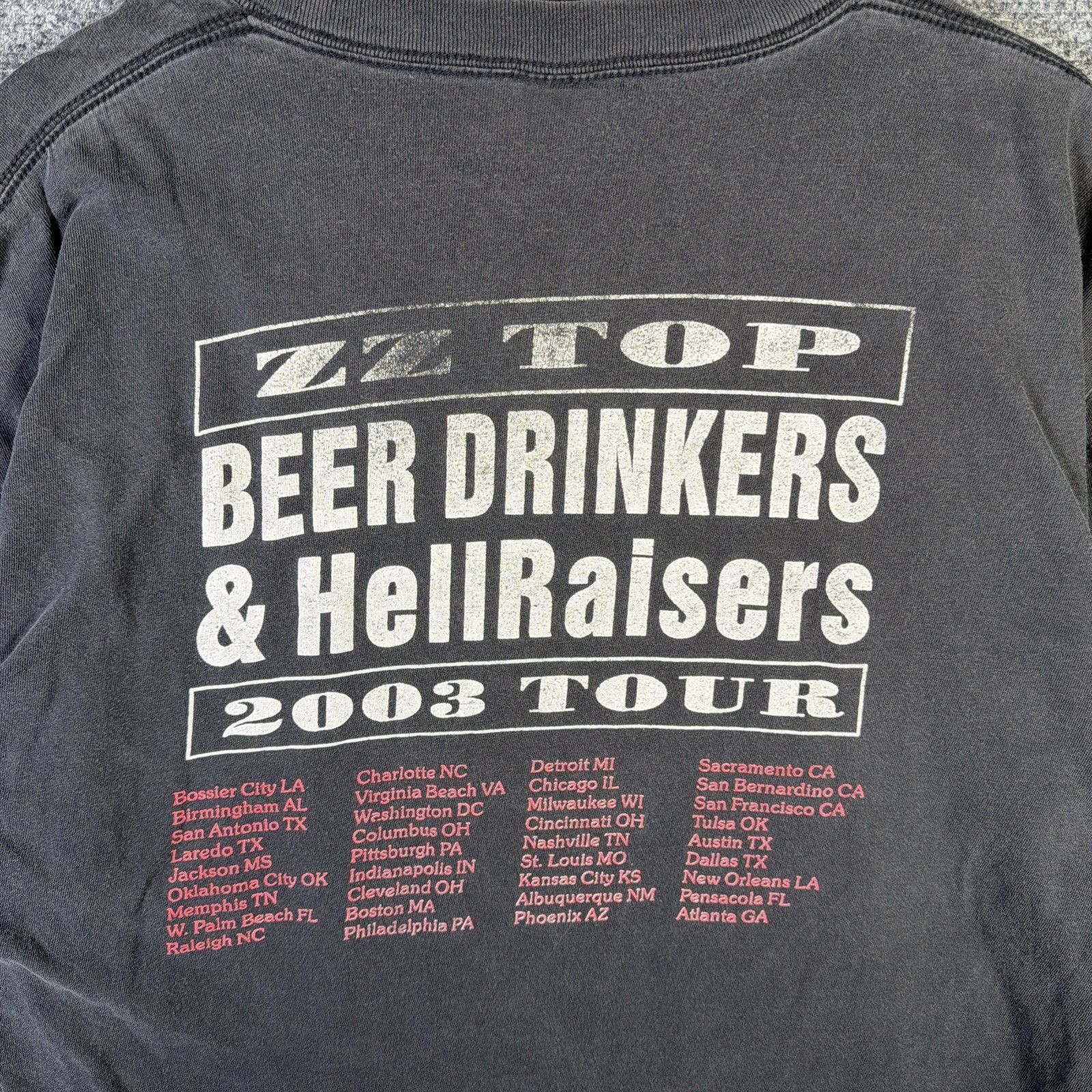 Band Tees Vintage ZZ Top Shirt XL Black 90s Faded Rock Band Tee Music Size US XL / EU 56 / 4 - 8 Thumbnail