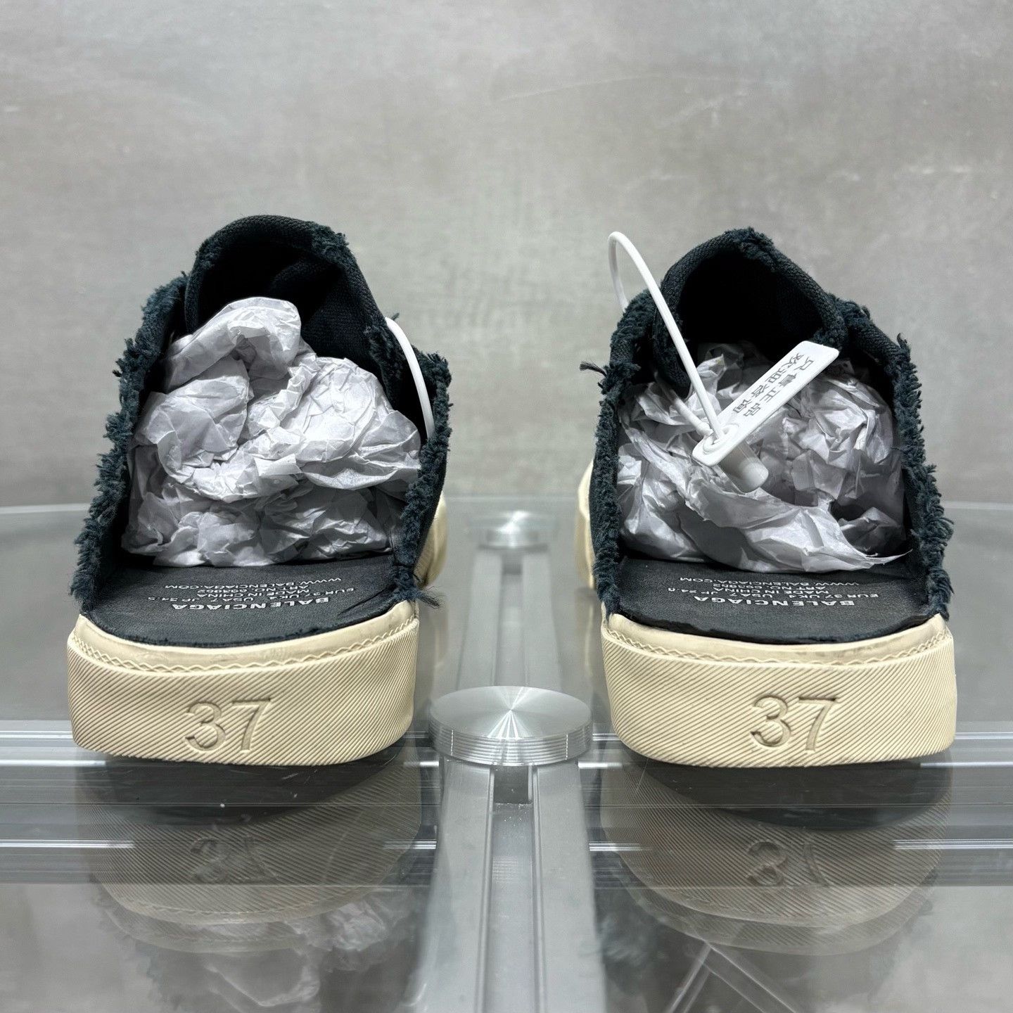 Other Balenciaga Black distressed sneakers Size US 6.5 / IT 36.5 - 6 Thumbnail
