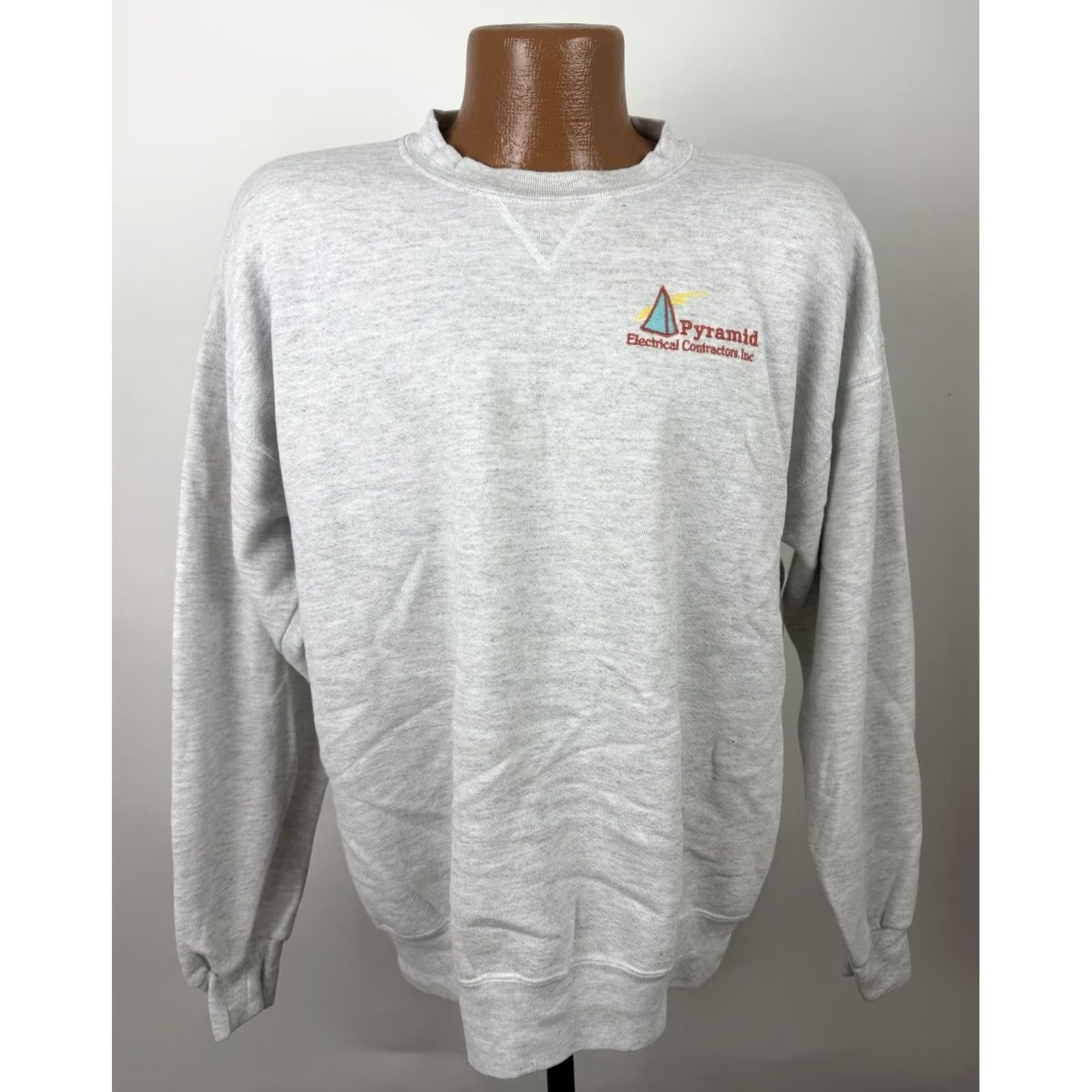 Soffe VINTAGE Soffe Sweatshirt Mens XL Gray Embroidered Crew Neck 90s Grunge Retro Pullover Size US XL / EU 56 / 4 - 2 Thumbnail