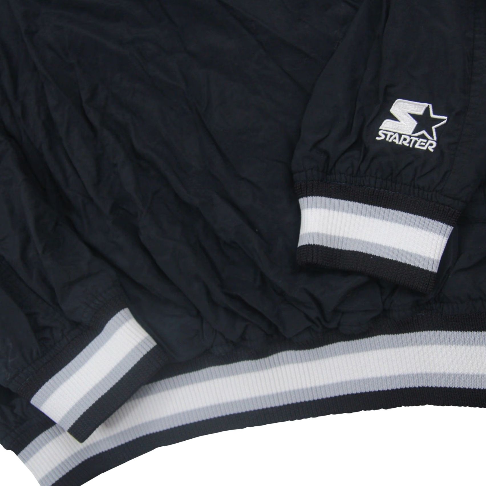 Starter VINTAGE Starter Chicago White Sox Mens Large Windbreaker Jacket Black Size US L / EU 52-54 / 3 - 3 Thumbnail