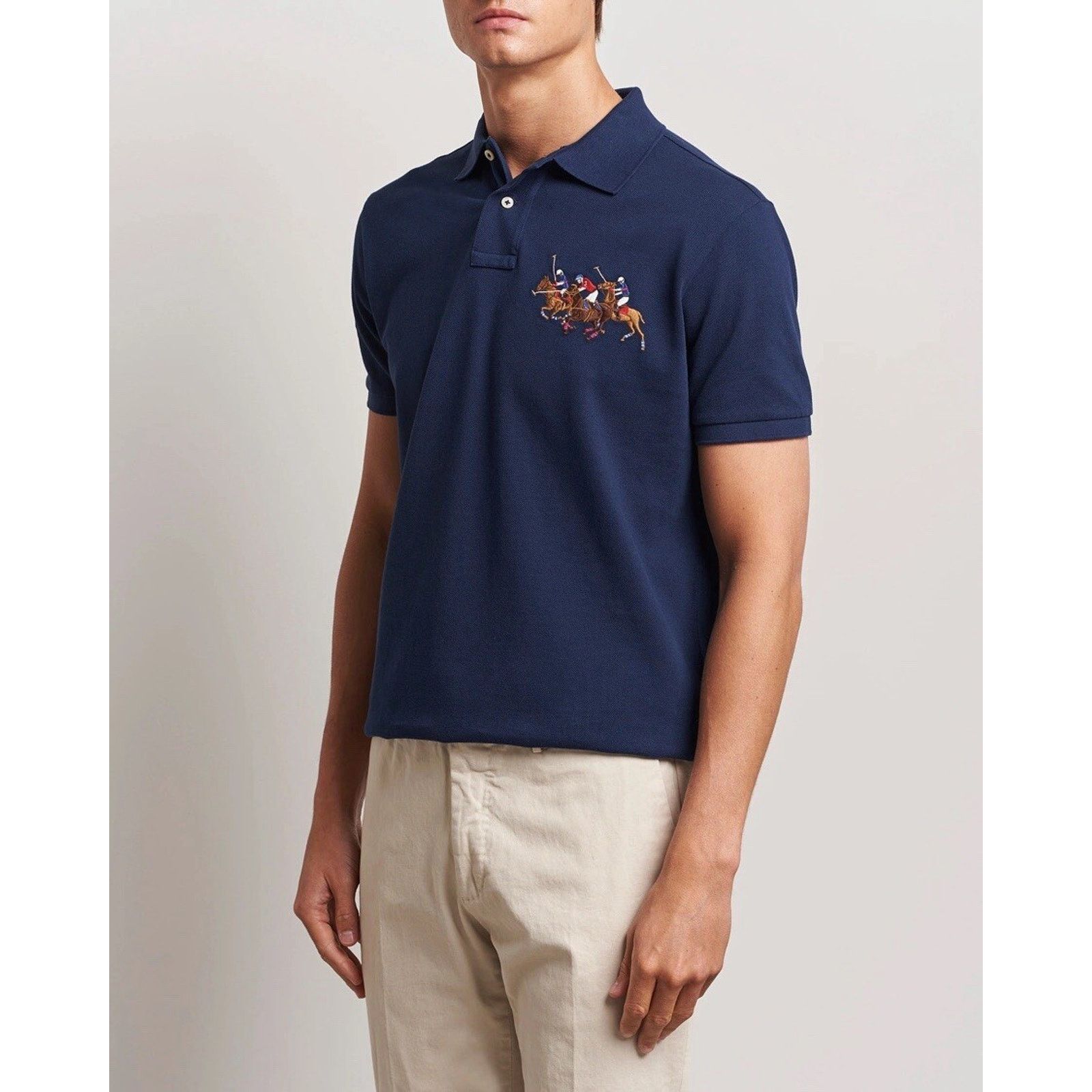 Polo Ralph Lauren NWT Polo Ralph Lauren Match Pony Navy Custom Slim Fit XL Size US XL / EU 56 / 4 - 1 Thumbnail