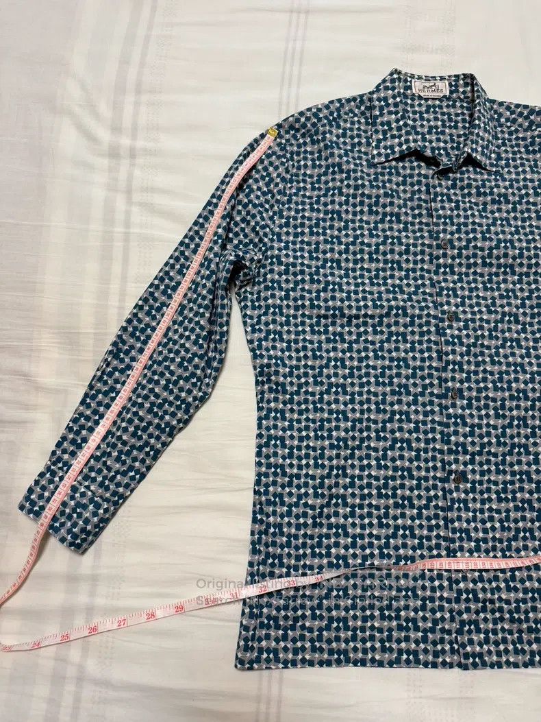 Hermes Hermes size 41 Special process fabric shirt Size US L / EU 52-54 / 3 - 6 Thumbnail