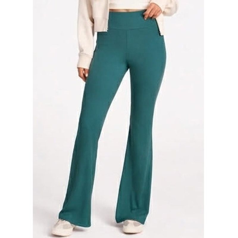 Other No Boundaries Ribbed Flare Leggings Stretch Yoga Pants XS Size 27" / US 4 / IT 40 - 1 Thumbnail