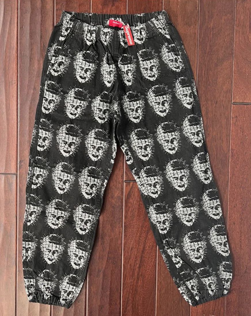 Supreme SUPREME HELLRAISER JACQUARD DENIM SKATE PANT BLACK SS18 NWT Size US 32 / EU 48 - 1 Thumbnail