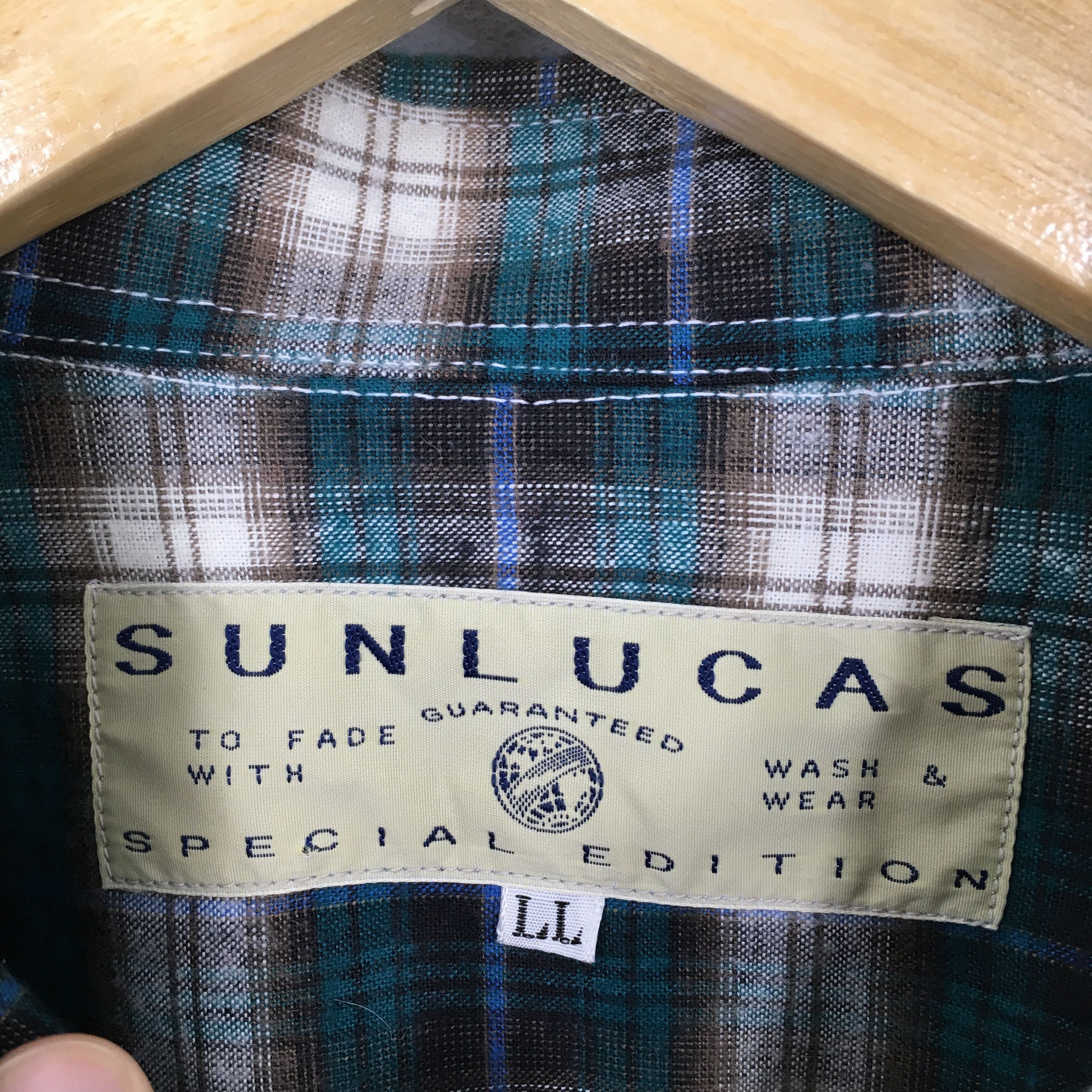 Flannel × Vintage Vintage 1980s Plaid Tartan Checkered Flannel Shirt Large Size US L / EU 52-54 / 3 - 6 Thumbnail