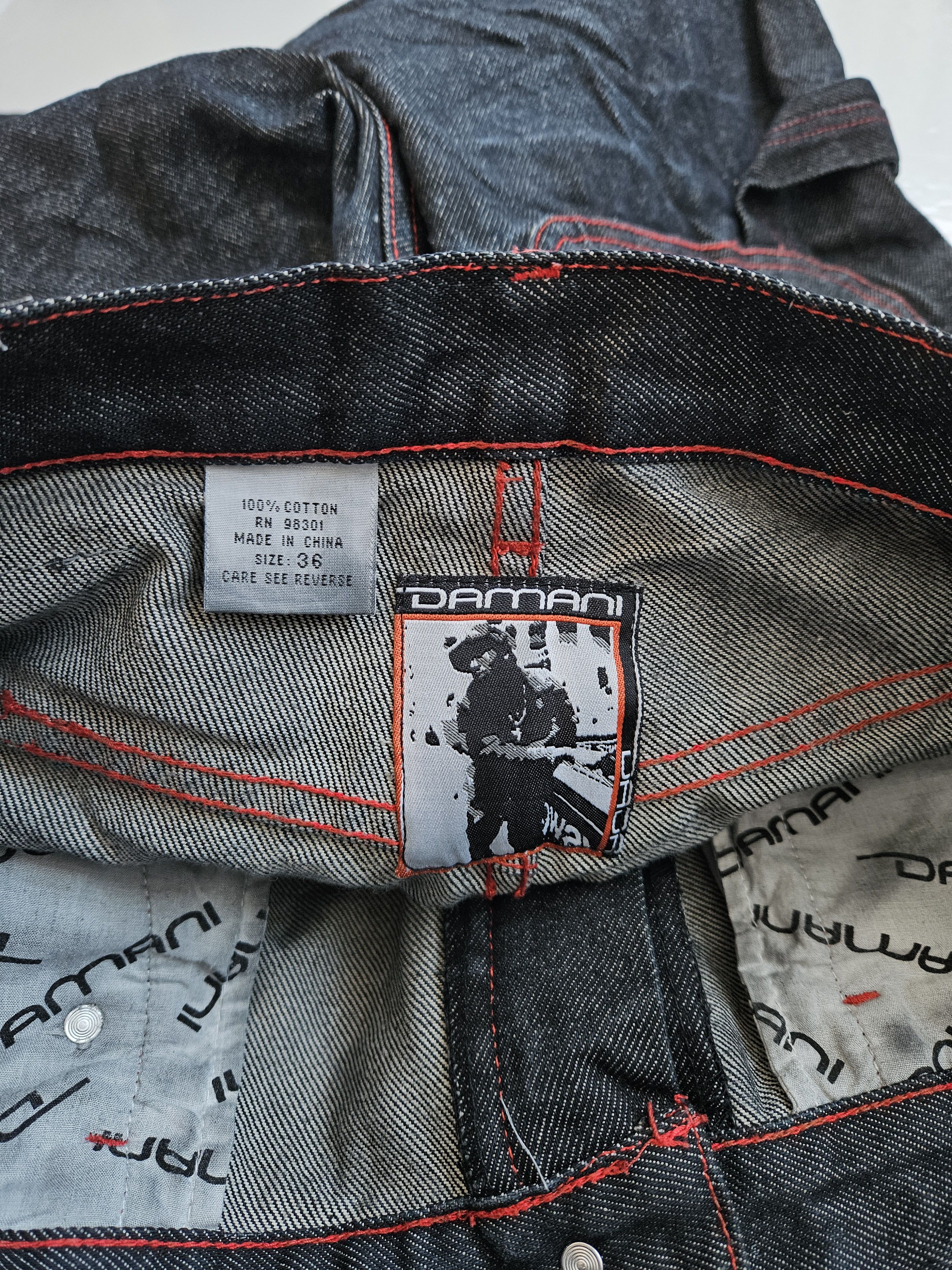 Damani Dada Damani Dada baggy carpenter double knee raw denim Size US 36 / EU 52 - 15 Thumbnail
