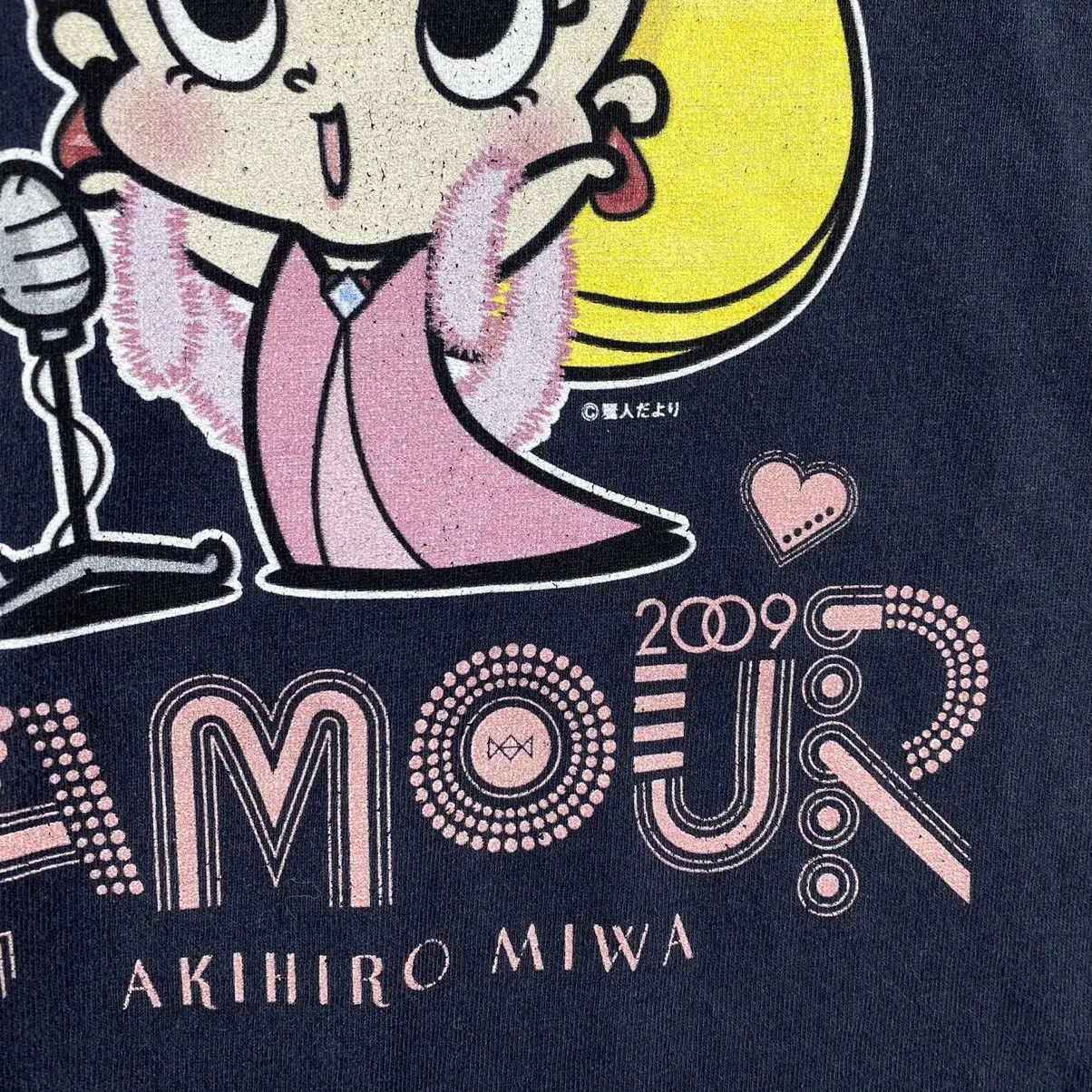 Vintage Vintage AKIHIRO MIWA L’AMOUR Promo Tee Shirt Top Japan Drag Size US M / EU 48-50 / 2 - 8 Thumbnail