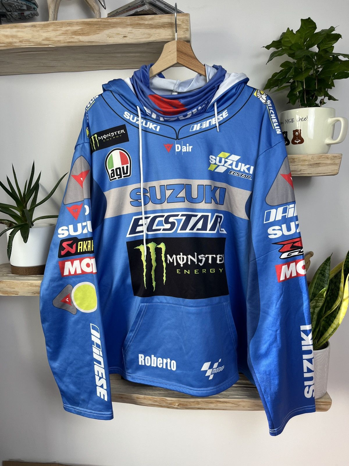 Vintage Vintage Y2K Suzuki Racing Hoodie monster 90s formula 1 rare Size US XL / EU 56 / 4 - 1 Thumbnail