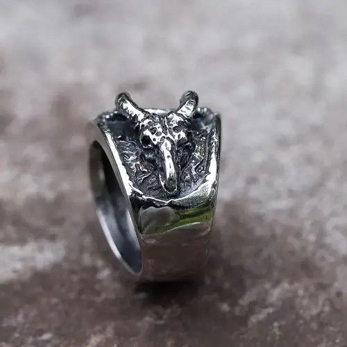 Jewelry Satan Ring ( Size 7 to 12 ) Size ONE SIZE - 3 Thumbnail