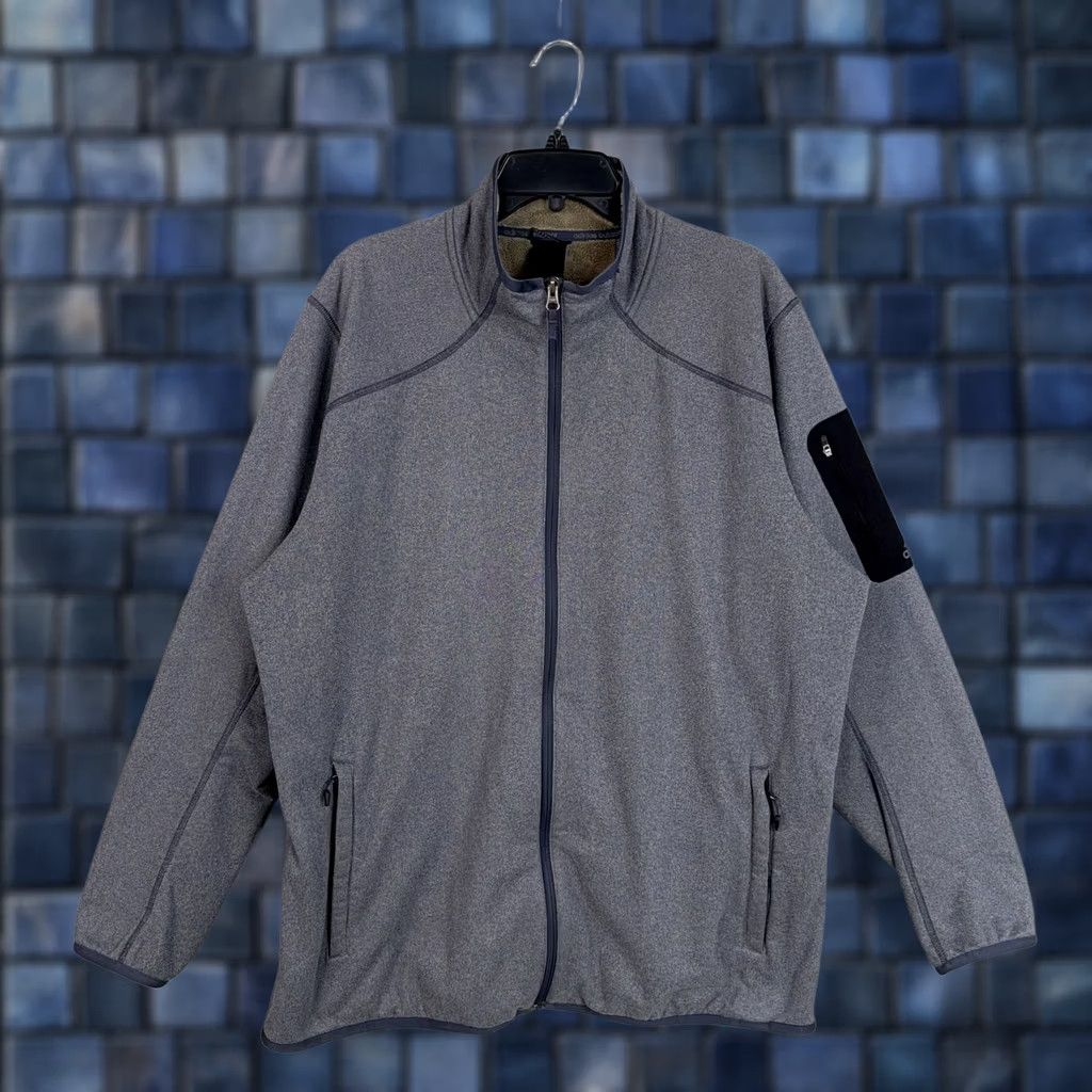 Adidas Adidas Outdoor Jacket Mens XL Gray Full Zip Lined Fleece Hiking Activewear Casual Size US XL / EU 56 / 4 - 1 Thumbnail