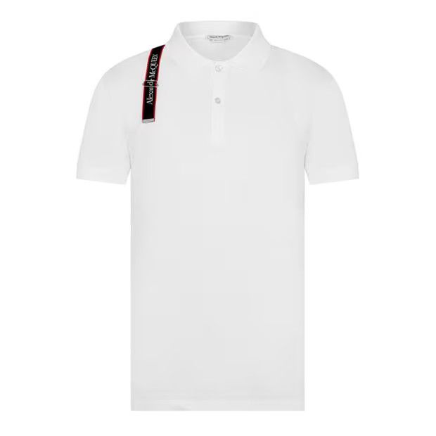 image of Alexander Mcqueen O1G2R1Mq0324 Polo Shirt In White, Men's (Size Large)
