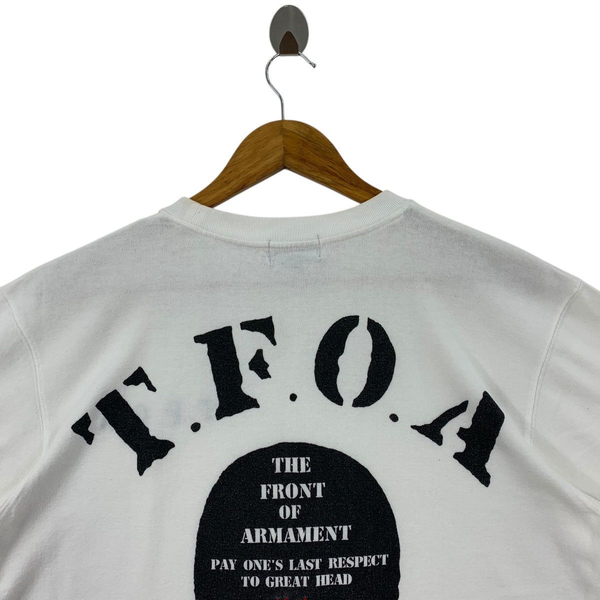 Vintage Vintage TFOA the crows big skull printed backhit tee Size US L / EU 52-54 / 3 - 11 Thumbnail