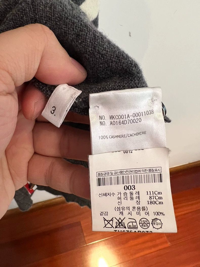 Thom Browne Thom Browne Chinese grey cashmere sweater Size US L / EU 52-54 / 3 - 3 Thumbnail