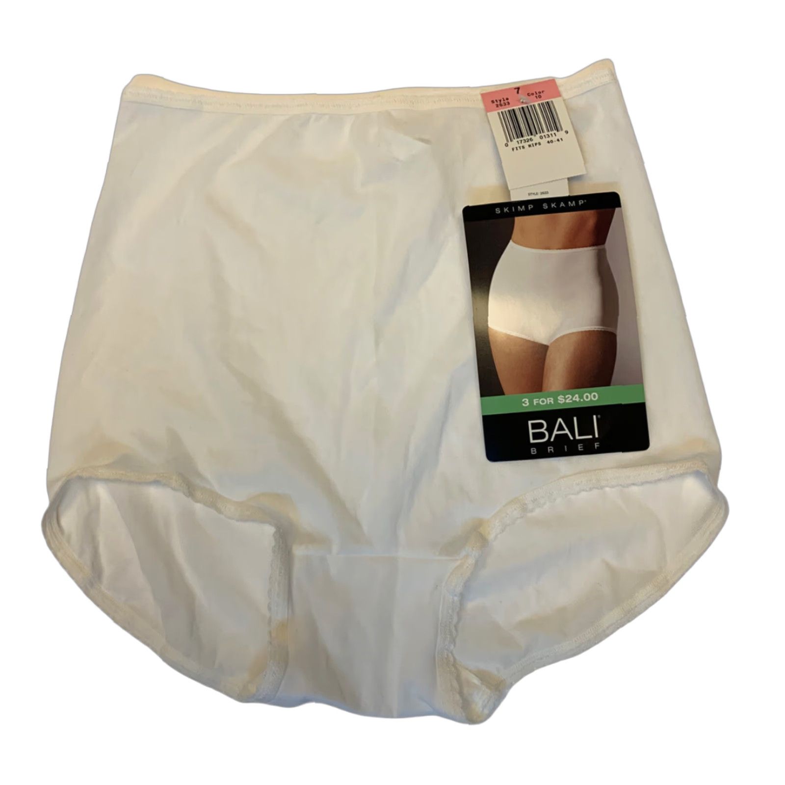 Vintage VINTAGE Bali Skimp Skamp High Waist Briefs Silky Nylon Panties Size 7 NEW NOS Size 28" / US 6 / IT 42 - 1 Thumbnail