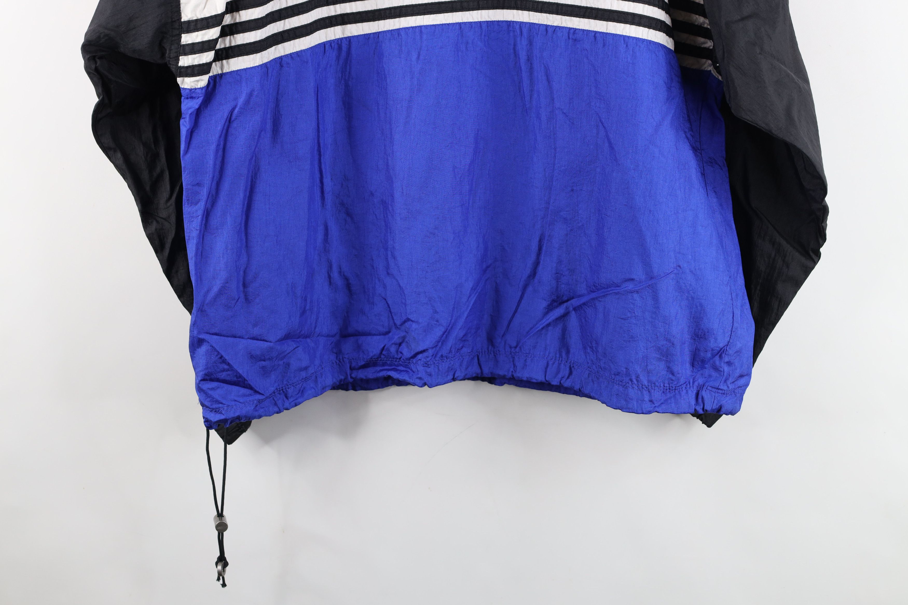 Adidas Vintage 90s Adidas Striped Hooded Anorak Windbreaker Jacket Size US M / EU 48-50 / 2 - 16 Thumbnail