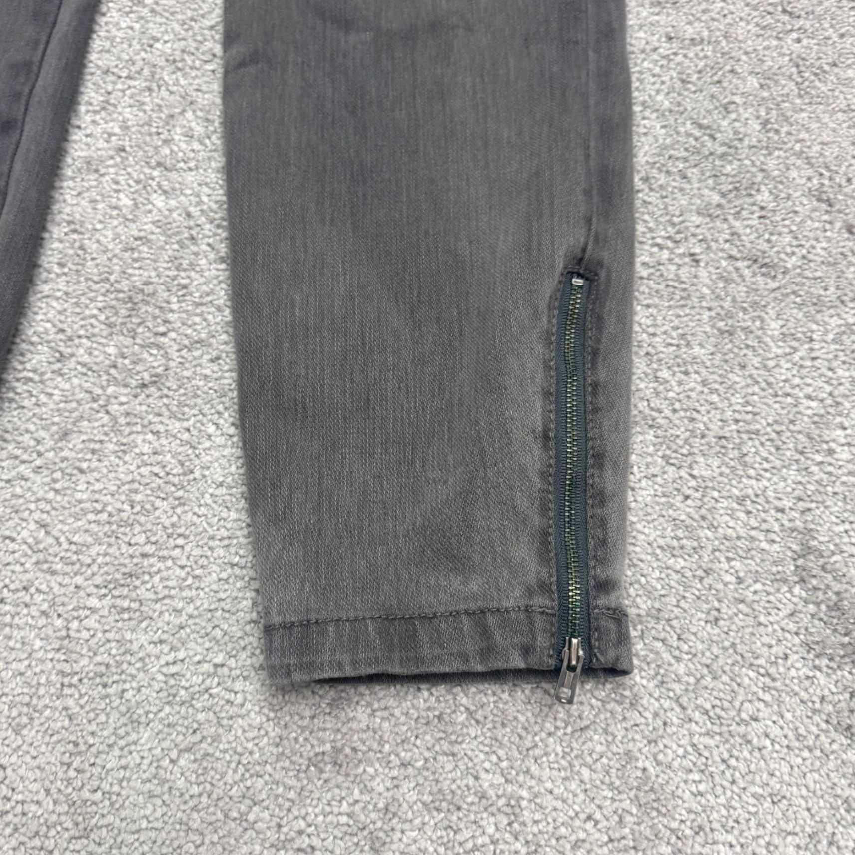 J.Crew VINTAGE J.CREW Women's Jeggings Ankle Zip Pull On Denim Pants Size 6 High Rise Gray Stretch Size 28" / US 6 / IT 42 - 5 Thumbnail