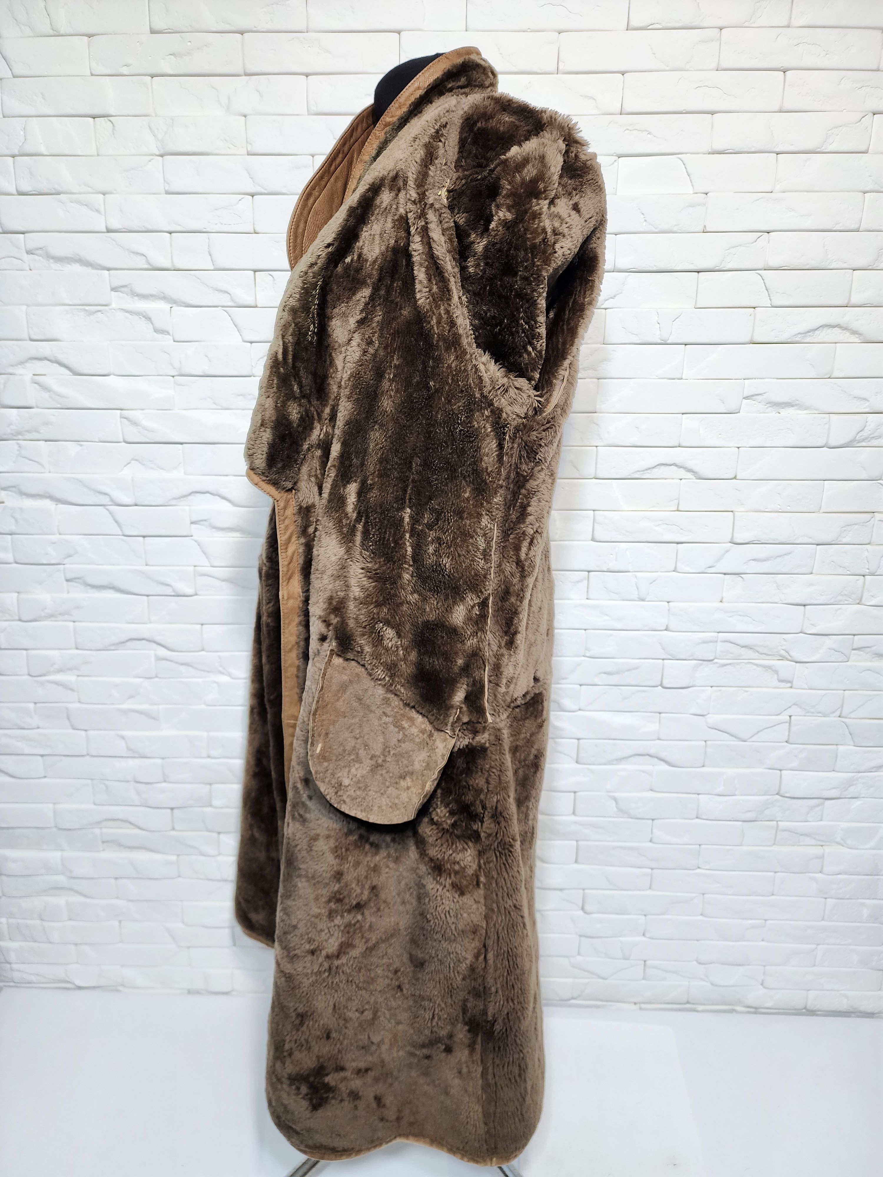 Genuine Leather Women's Brown Sheepskin Coat: Genuine Fur Size XL / US 12-14 / IT 48-50 - 9 Thumbnail