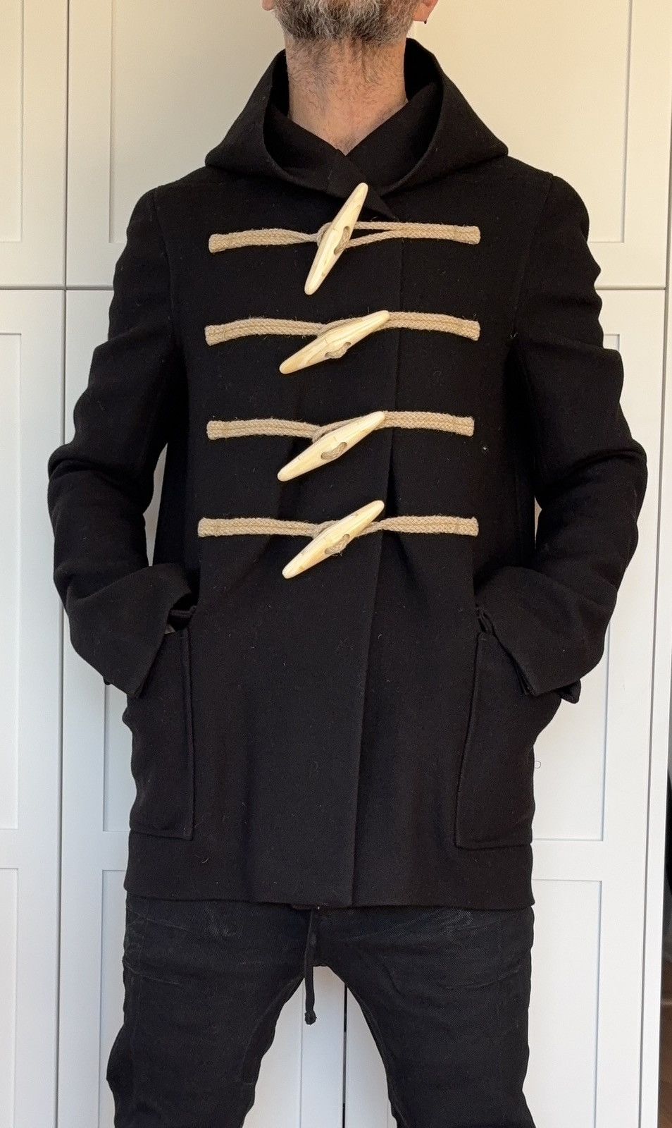 Rick Owens BNWT Toggle Hooded Duffle Coat Size US S / EU 44-46 / 1 - 1 Thumbnail