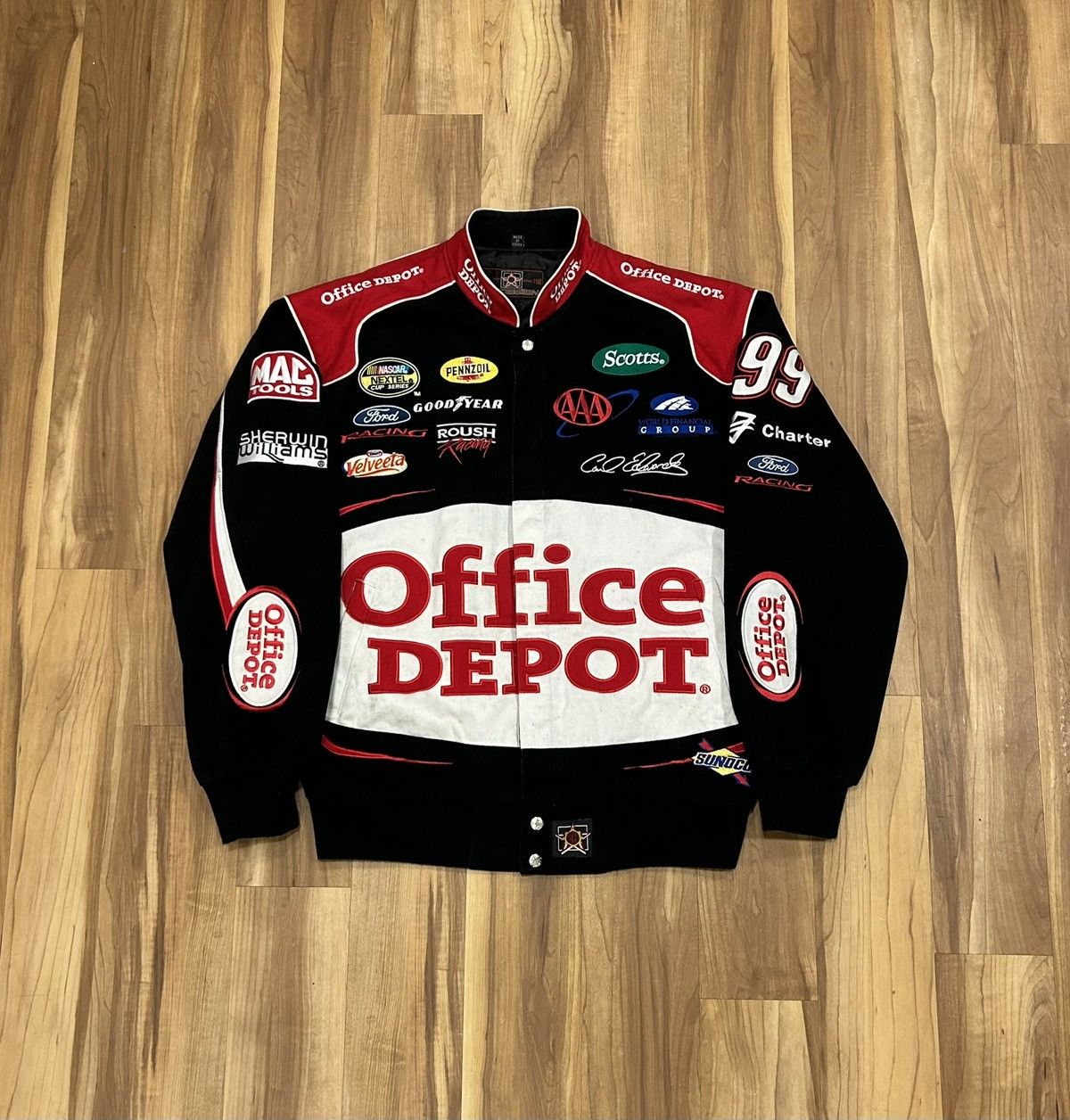 JH Design Vintage JH Designs NASCAR Carl Edwards Office Depot Jacket Size US M / EU 48-50 / 2 - 1 Thumbnail