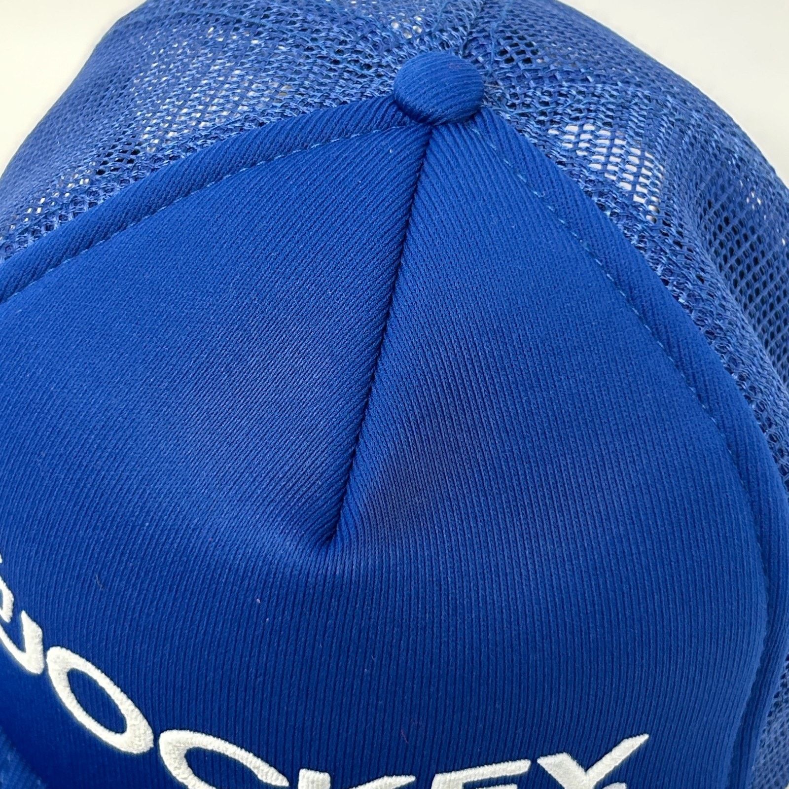 Vintage Vintage Jockey Brand Trucker Hat Cap Blue 80s Logo Mesh Size ONE SIZE - 6 Thumbnail