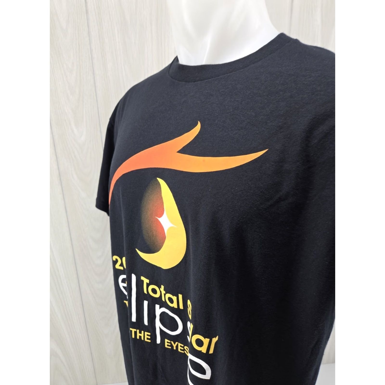 Gildan NASA 2024 Total Solar Eclipse Totality 04.08.24 T-Shirt L Black Cotton Jersey NASA Logo Graphic Print Regular Men Short Sleeve Round Neck Size US L / EU 52-54 / 3 - 6 Thumbnail
