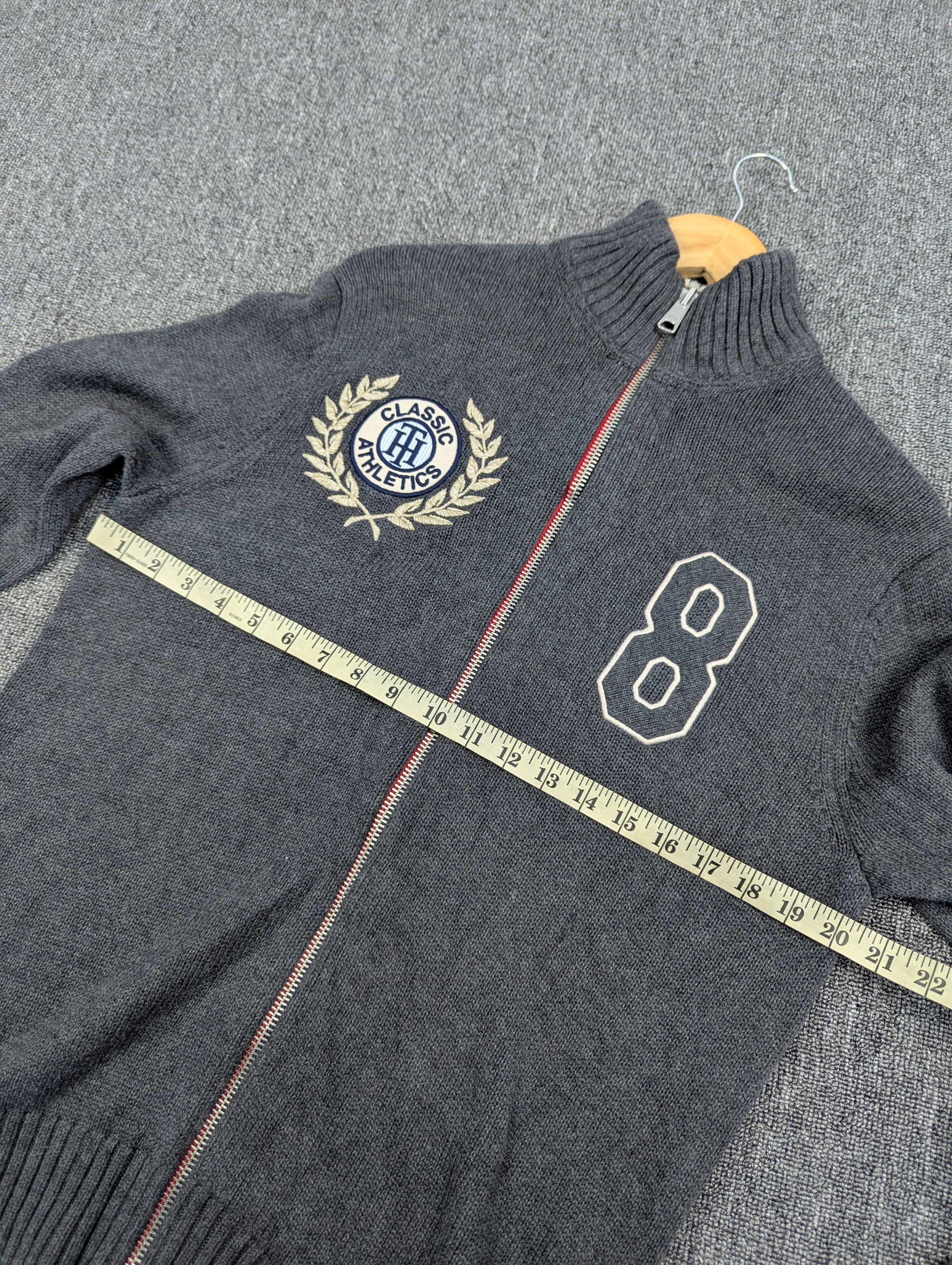 Tommy Hilfiger Tommy Hilfiger Classic Athletics Knit Zipper Sweater Grey M Size US M / EU 48-50 / 2 - 15 Thumbnail