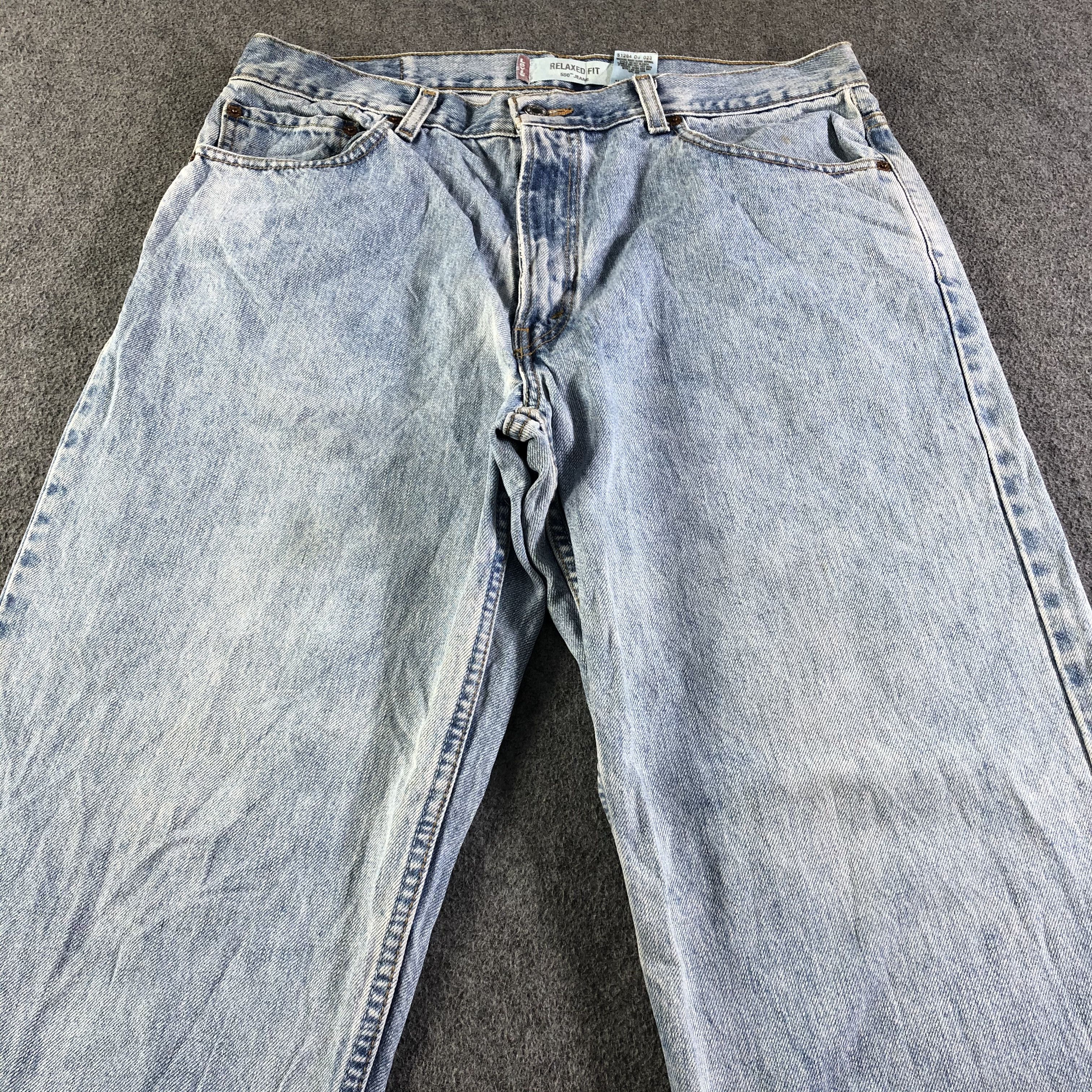 Levi's Vintage Blue Wash Levis 550 Jeans-J4360 Size US 35 - 3 Thumbnail