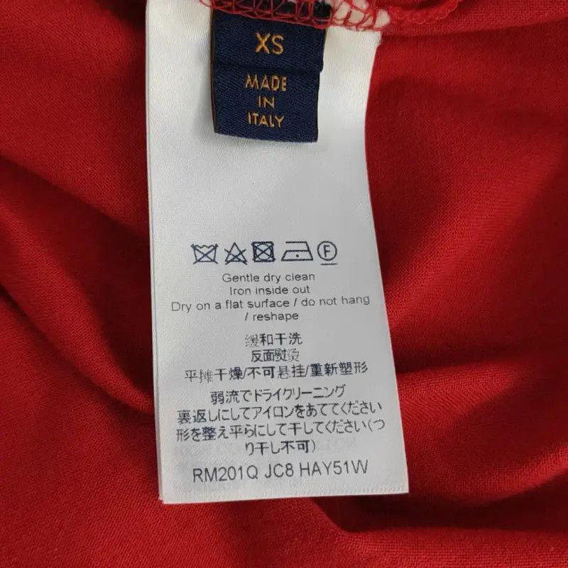 Louis Vuitton Louis Vuitton Red Cotton Short Sleeve T-Shirt 0089 Size US XS / EU 42 / 0 - 4 Thumbnail