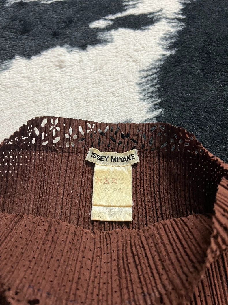 Issey Miyake Issey Miyake size:m Brown cut-out skirt Size 42" / US 20 - 7 Thumbnail
