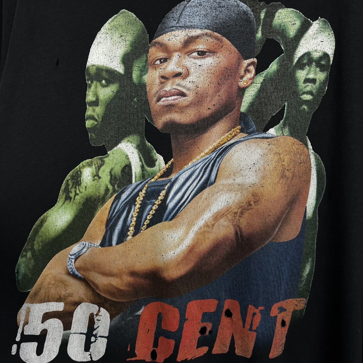 Rap Tees Vintage 50 Cent Rap Hip-Hop T Shirt 1990’s Size US L / EU 52-54 / 3 - 4 Thumbnail