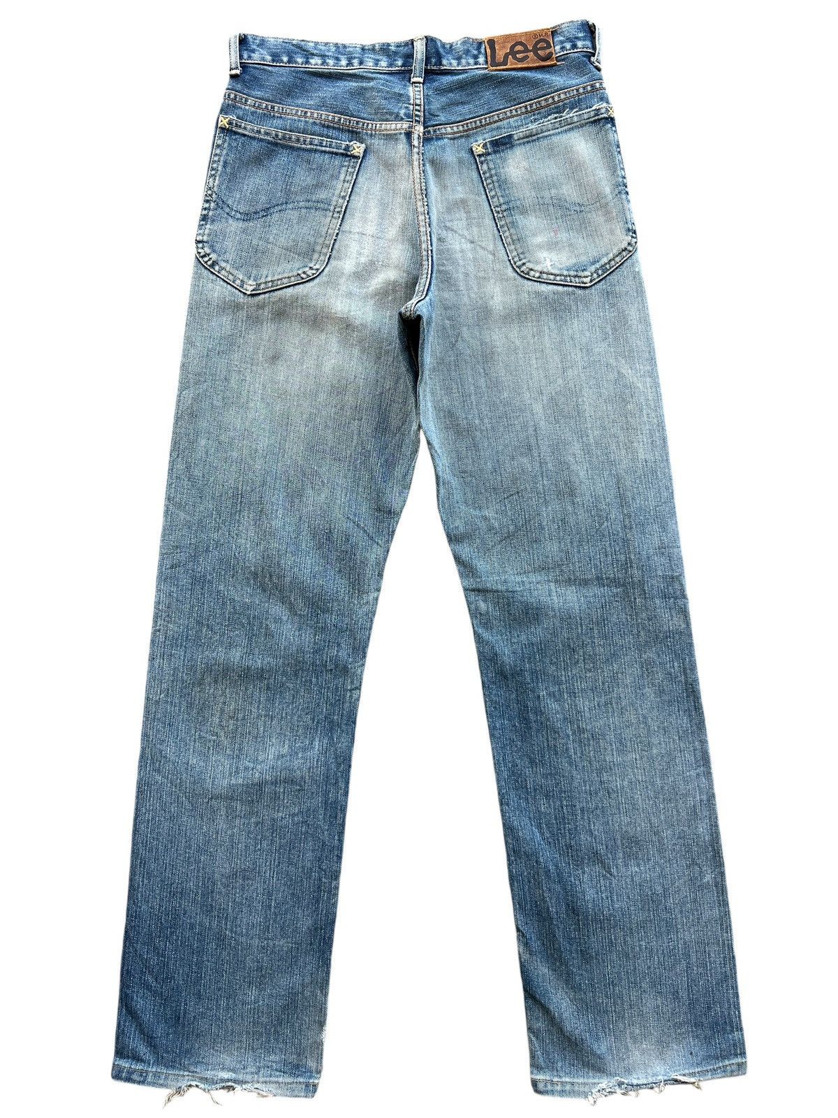 Lee Vintage 90s Lee Rider Distressed Denim Jeans 31x29 Size US 31 - 3 Thumbnail
