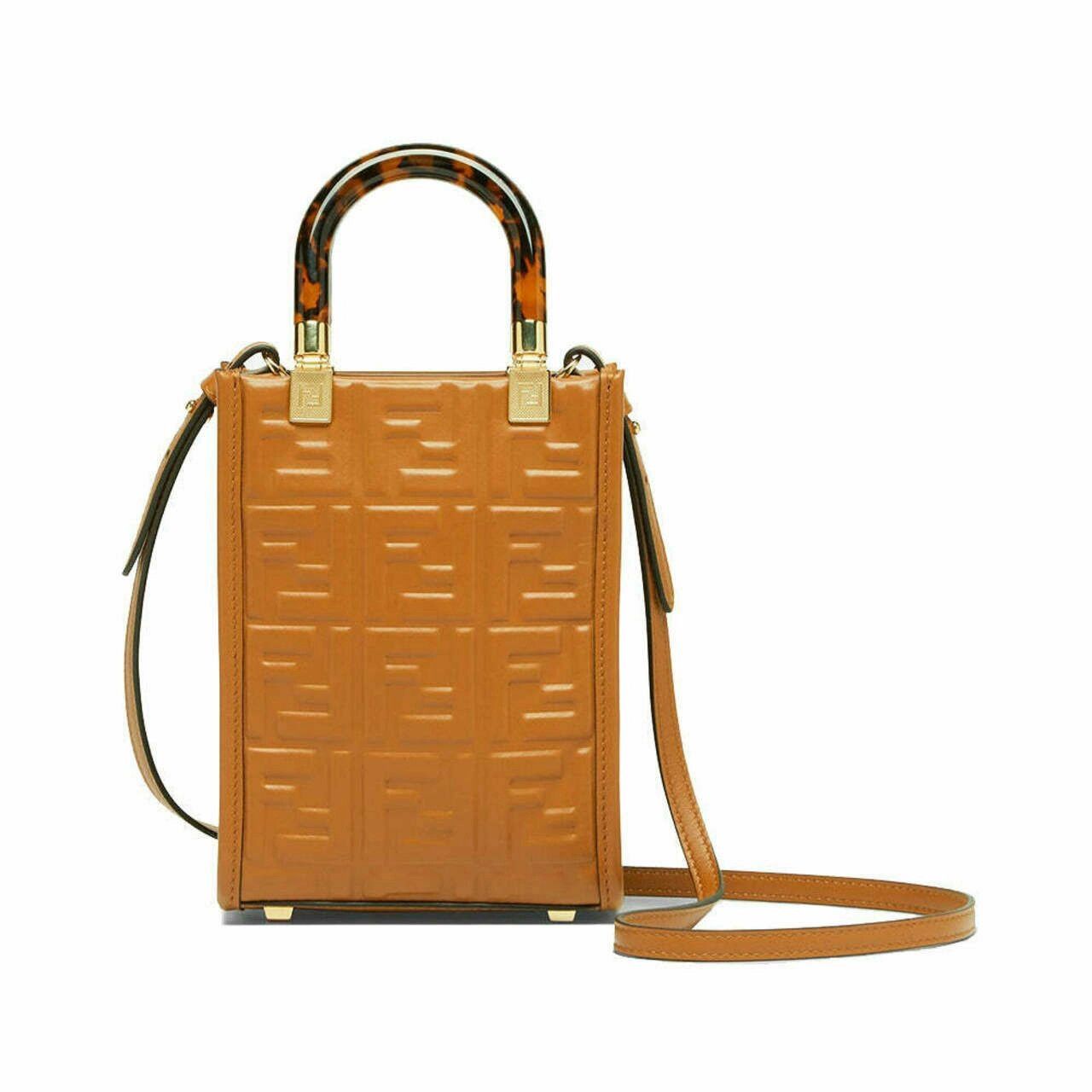 Fendi o1s1wg111224 Size: OS / Mini Sunshine Shopper Bag in Brown Size ONE SIZE - 1 Thumbnail