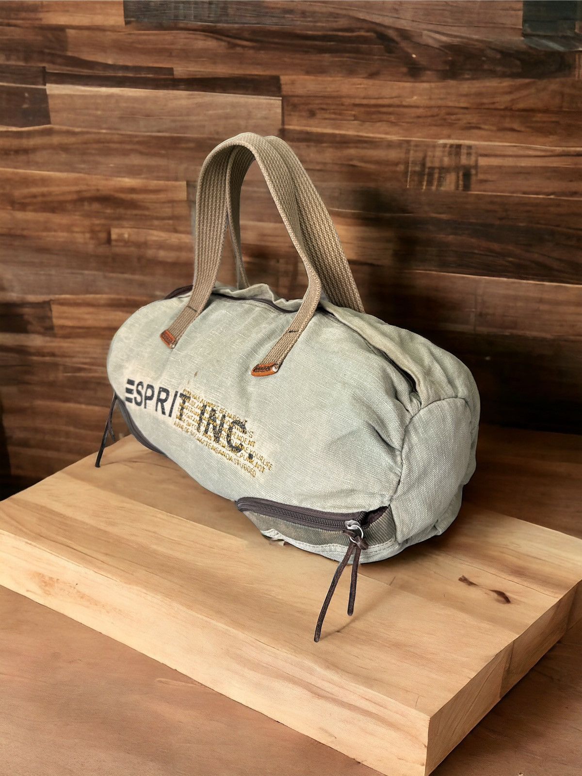 Esprit VINTAGE 90s ESPRIT DISTRESSED MILTARY PATTERN DUFFLE BAG Size ONE SIZE - 3 Thumbnail