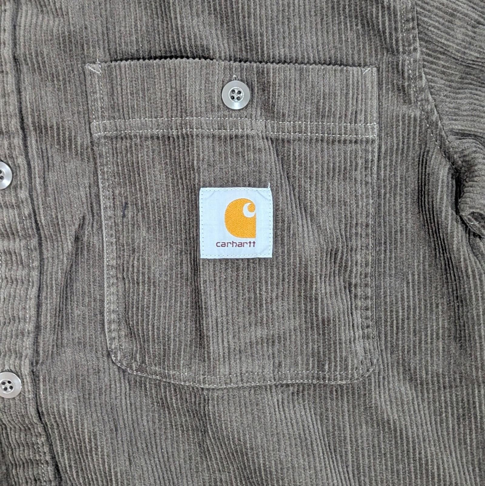 Carhartt Wip Carhartt WIP Flint Corduroy Shirt Office Green Rinsed Size L Size US L / EU 52-54 / 3 - 5 Thumbnail