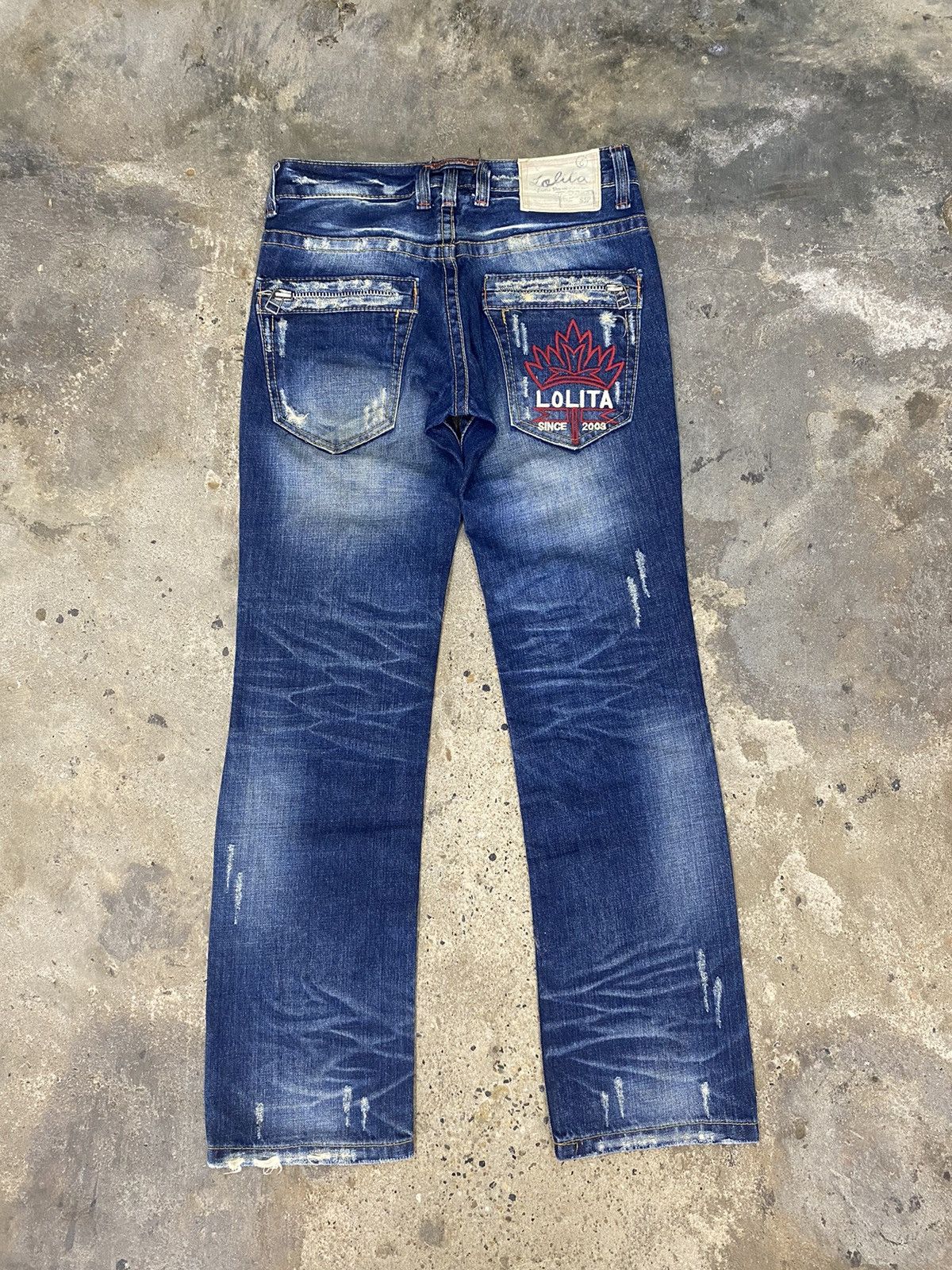 Japanese Brand × Vintage Lolita blue jeans wash japanese brand Size US 30 / EU 46 - 8 Thumbnail