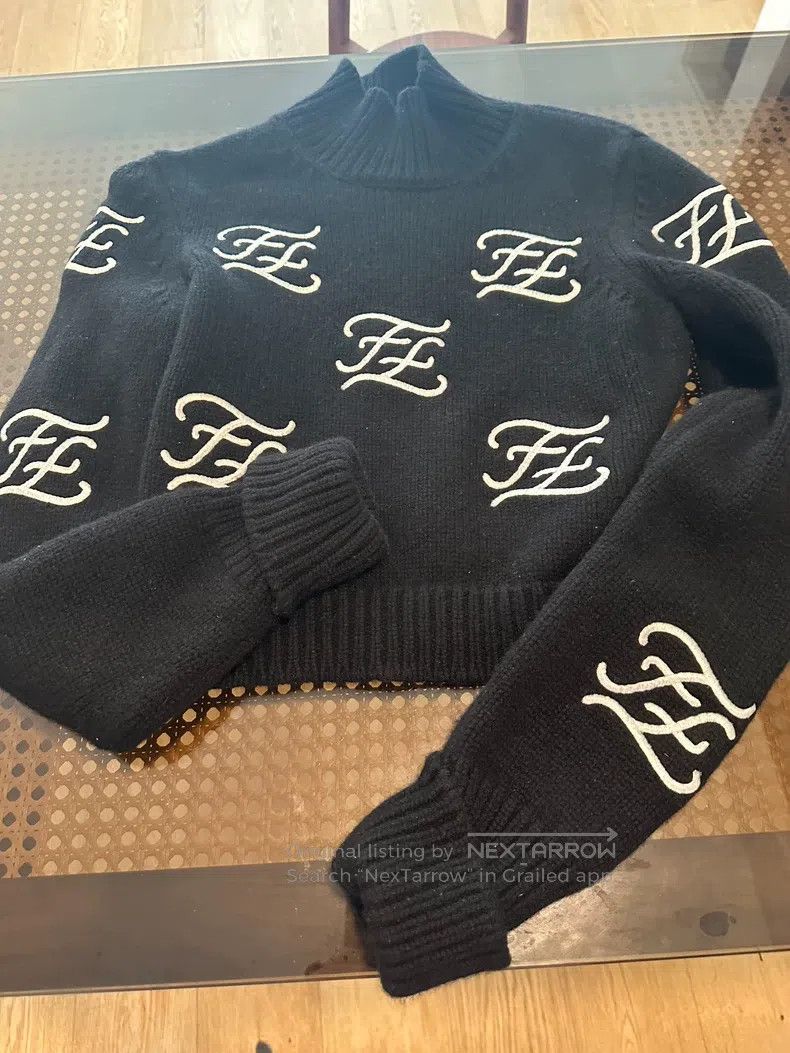Fendi Wool Knit Sweater Jacket