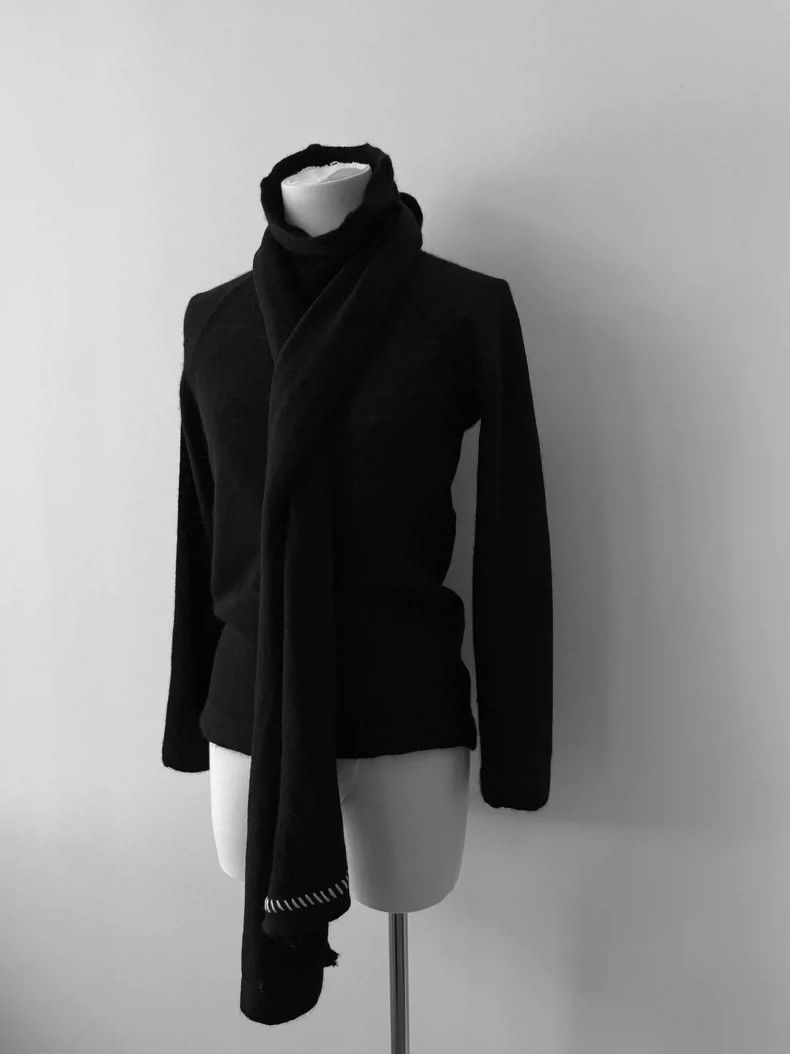 Yohji Yamamoto yohji yamamoto size 2 12AW Mainline Wool Ribbon Scarf long Size M / US 6-8 / IT 42-44 - 4 Thumbnail