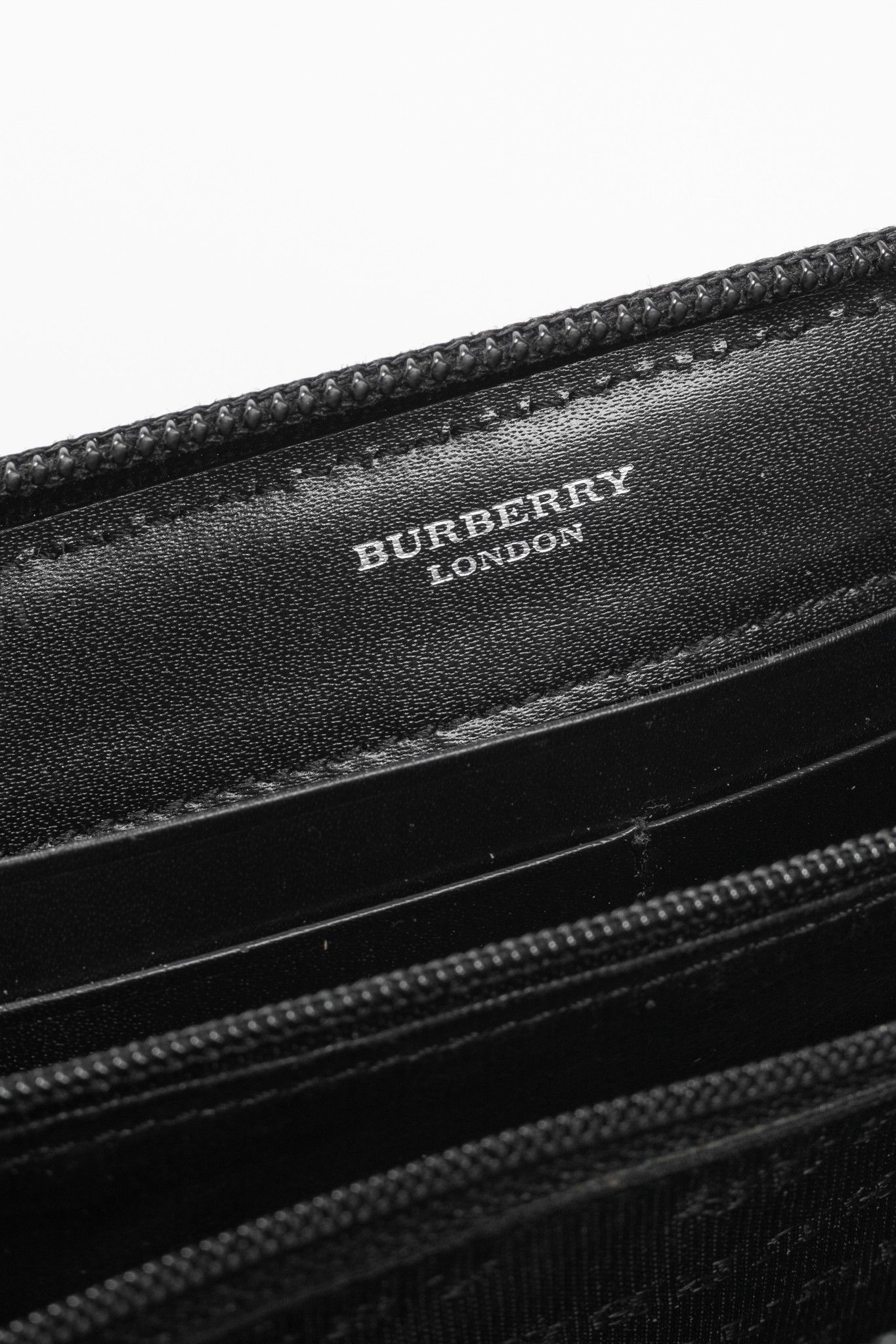 Burberry Burberry House-Check Leather-Trim Long Zip Wallet Size ONE SIZE - 9 Thumbnail