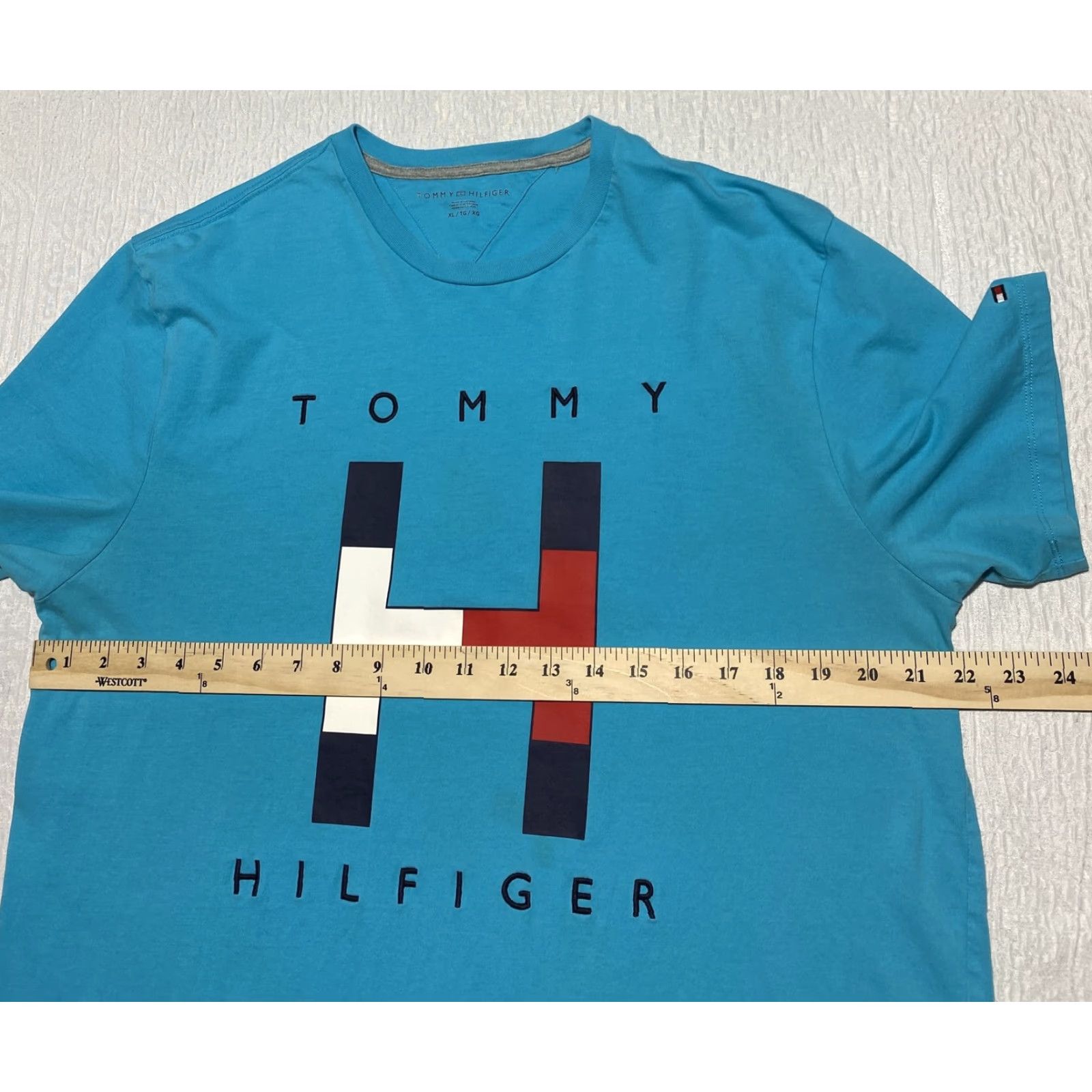 Tommy Hilfiger Tommy Hilfiger Shirt Mens XL Blue Logo Graphic Tee T-Shirt Casual Modern Size US XL / EU 56 / 4 - 6 Thumbnail