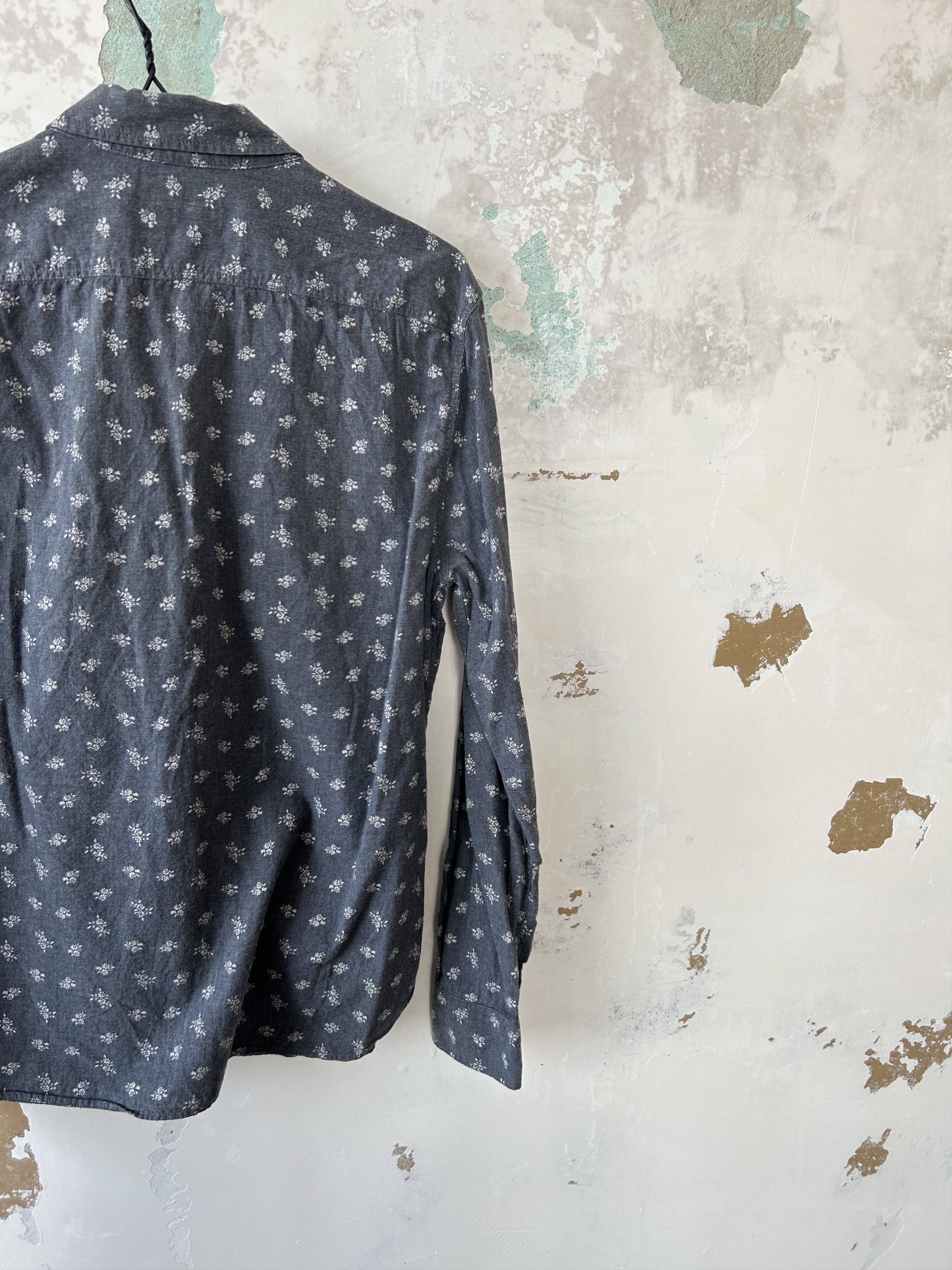 Allsaints ALL SAINTS Shirt Long Sleeve Brushed Cotton Dogtooth Pattern Size US S / EU 44-46 / 1 - 7 Thumbnail