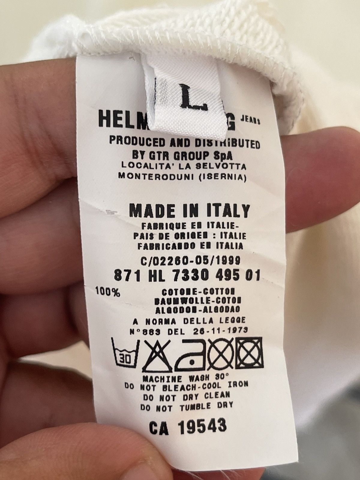 Helmut Lang 1999 Helmut Lang Plain Cream Hoodie Size US L / EU 52-54 / 3 - 5 Thumbnail