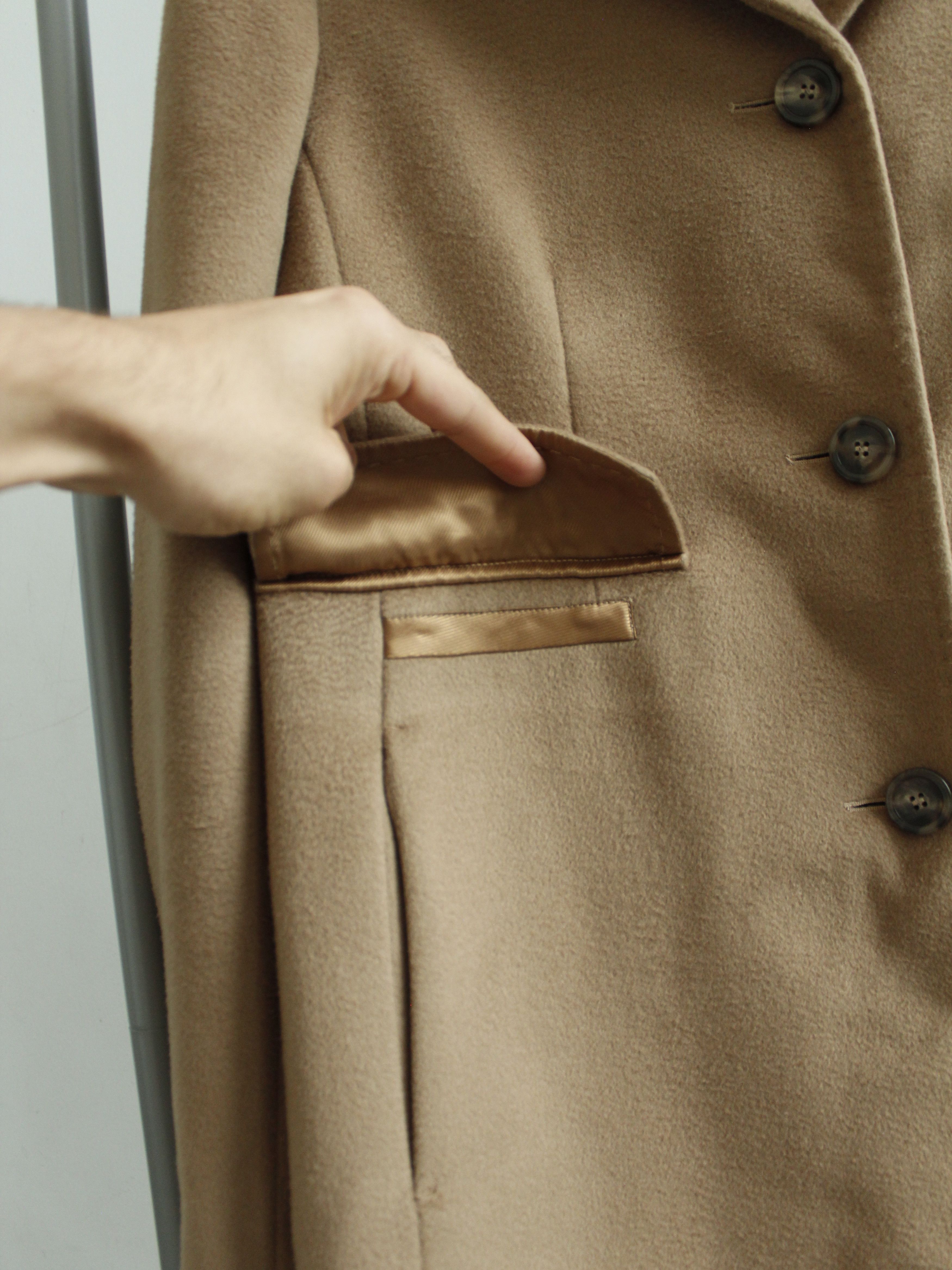 Max Mara × Weekend Max Mara MAX MARA x WEEKEND TEVERE CAMEL WOOL COAT BEIGE 40 10 L Size L / US 10 / IT 46 - 6 Thumbnail